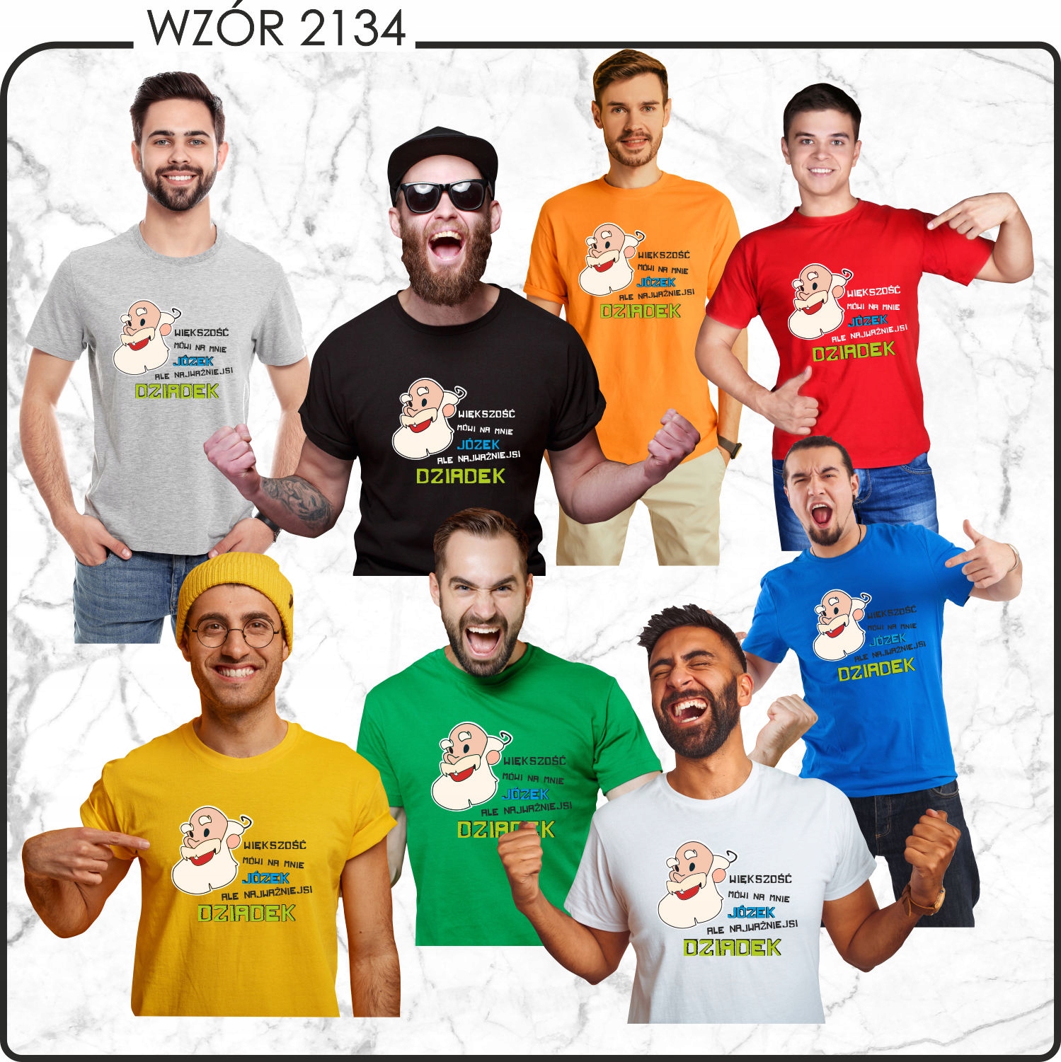 Koszulka z imieniem PREZENT dla dziadka DZIADEK