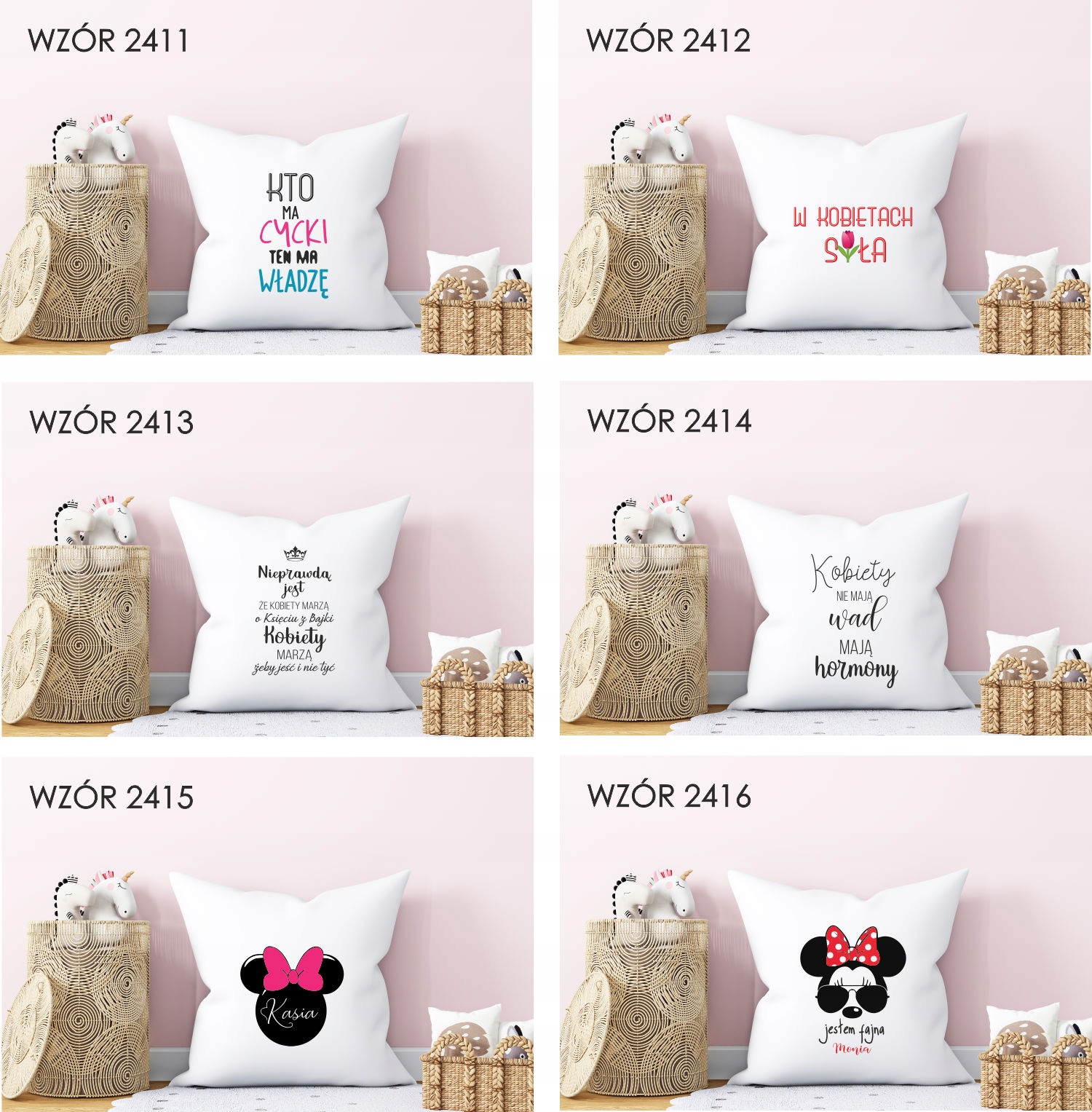 Poduszka z nadrukiem PREZENT JA SIĘ NIE OBRAŻAM