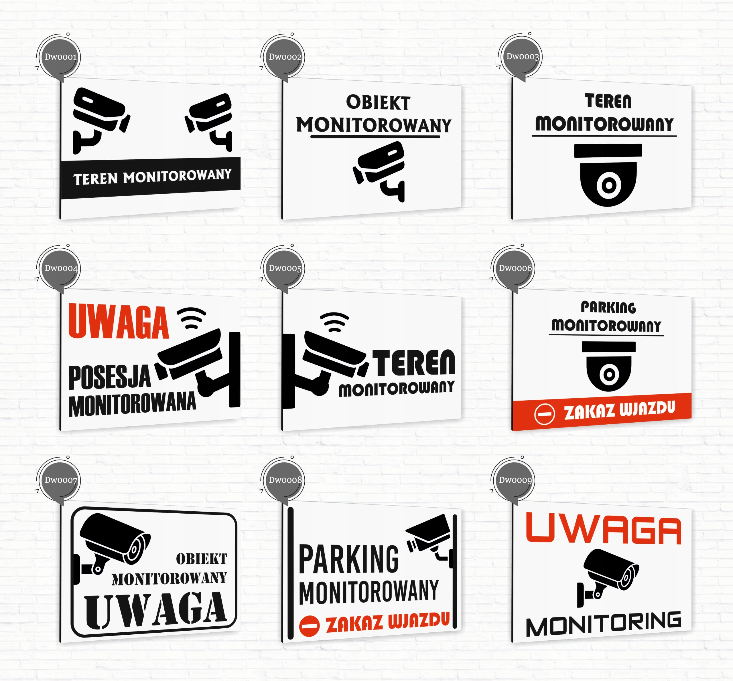 Tabliczka znak informacyjny 30x20 Biała GŁĘBOKOŚĆ Aluminiowa NADRUK UV