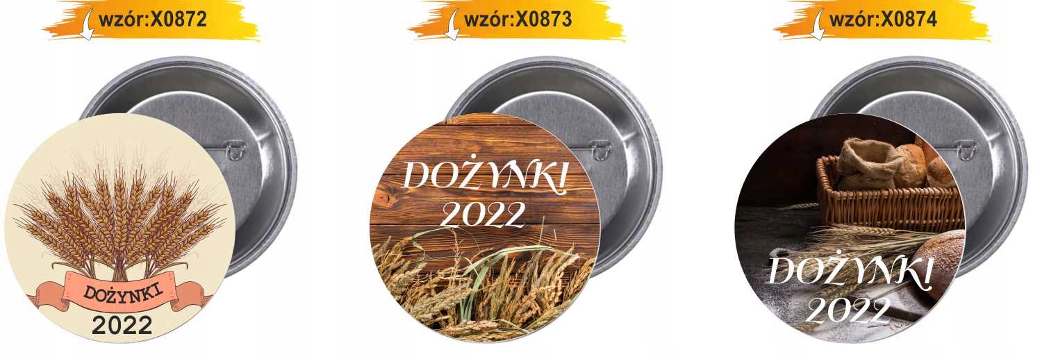 Przypinki buttony DOŻYNKI 2022 HIT