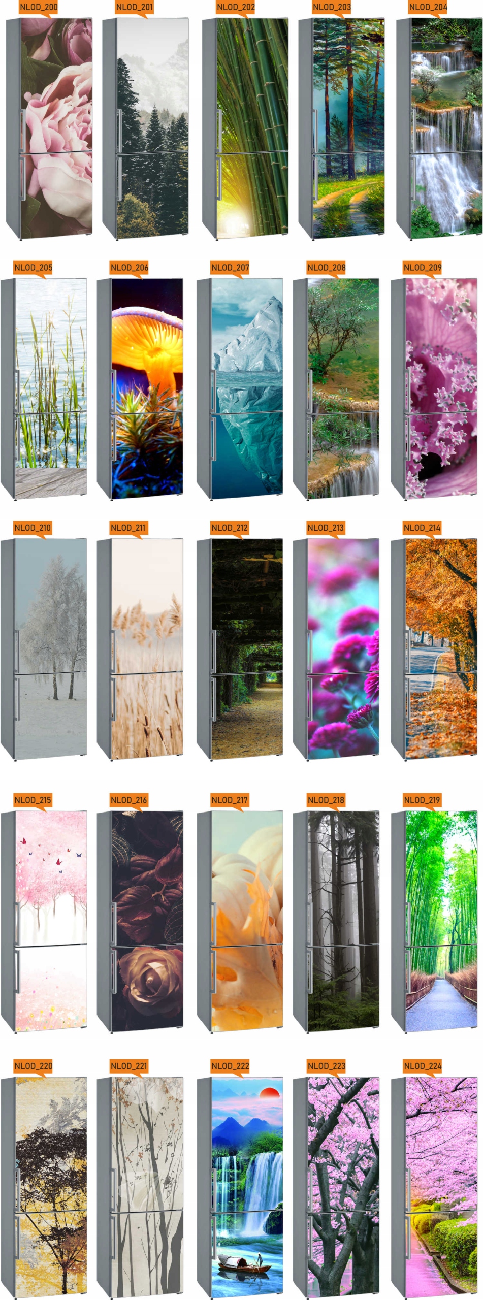 Naklejka Okleina Fototapeta na lodówkę 195cm