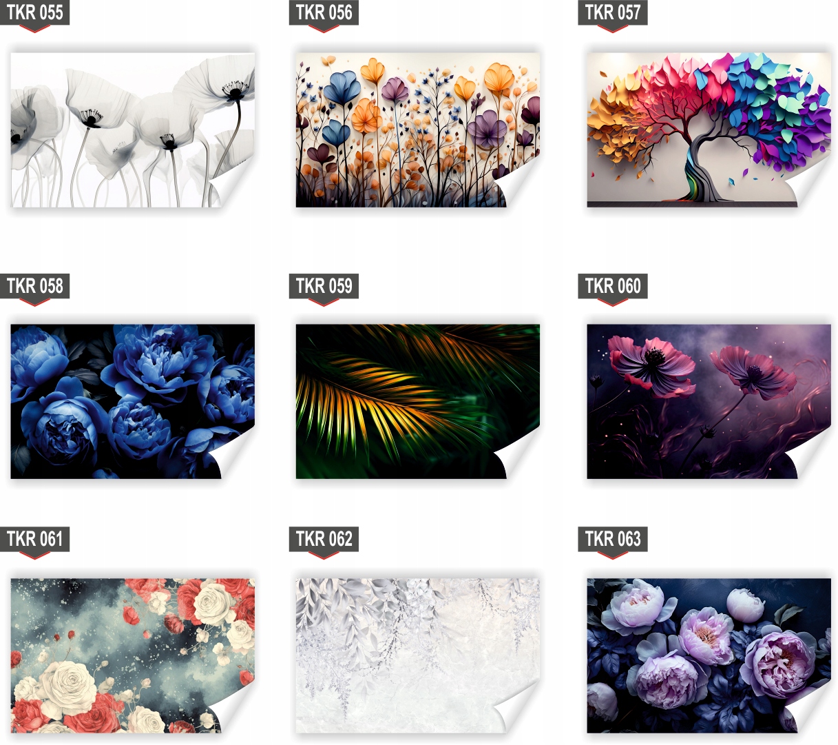 Fototapeta PREMIUM STRUKTURA ZMYWALANA NA WYMIAR Tapeta 3D białe drzewa