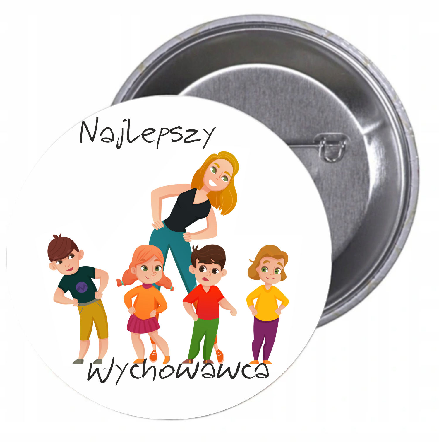 Przypinki buttony SUPER NAUCZYCIEL TANIO