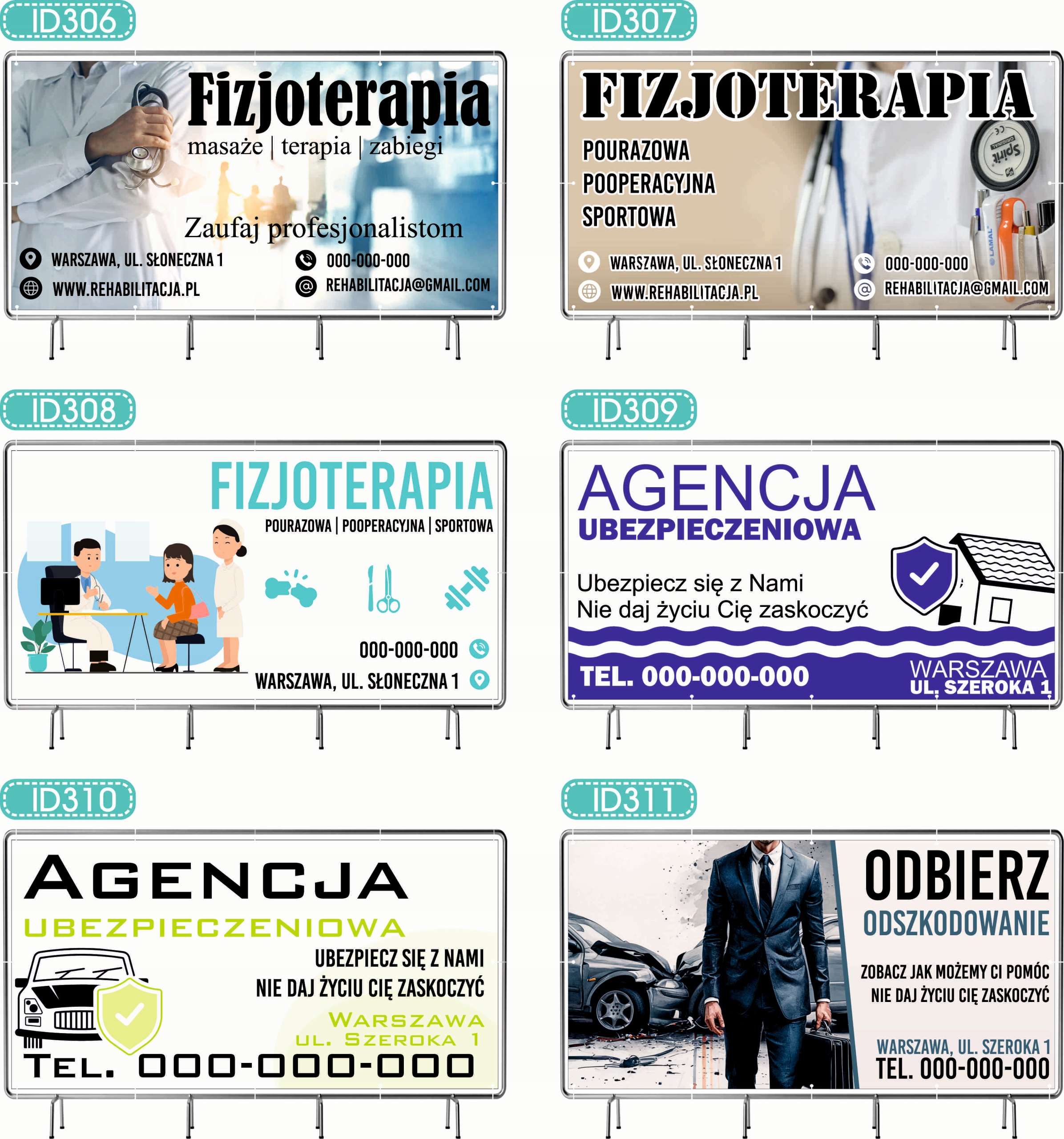 BANER REKLAMOWY 130x80cm różne wzory projekt w cenie SPRZEDAŻ DREWNA