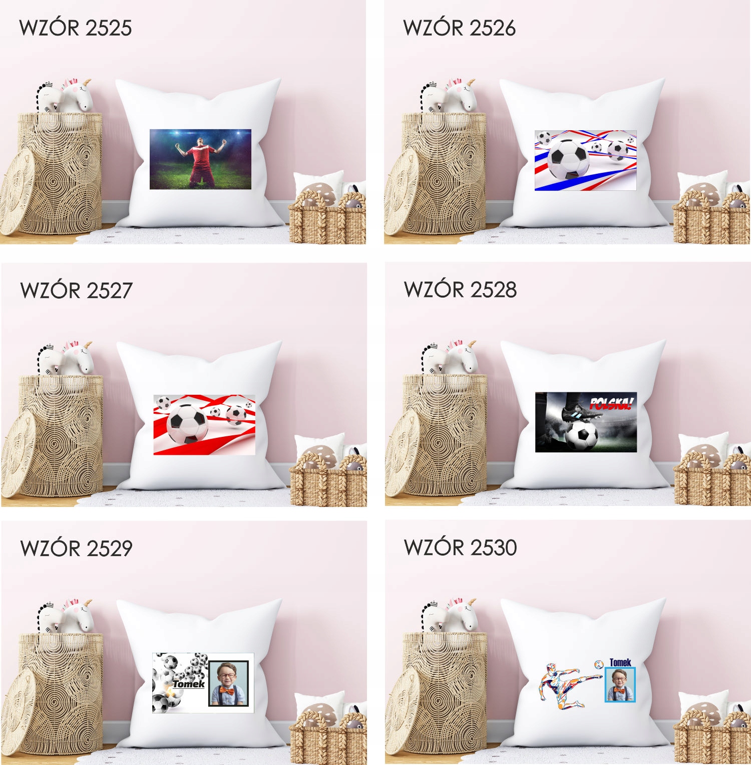 Poduszka z nadrukiem PREZENT PIŁKARZ BOISKO