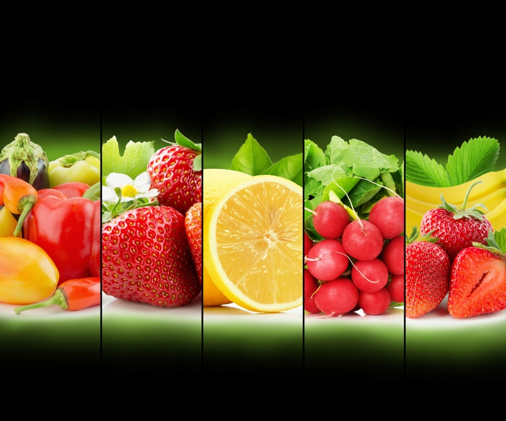 FOTOTAPETA kuchenna OWOCE WARZYNA PAPRYKA 380x256