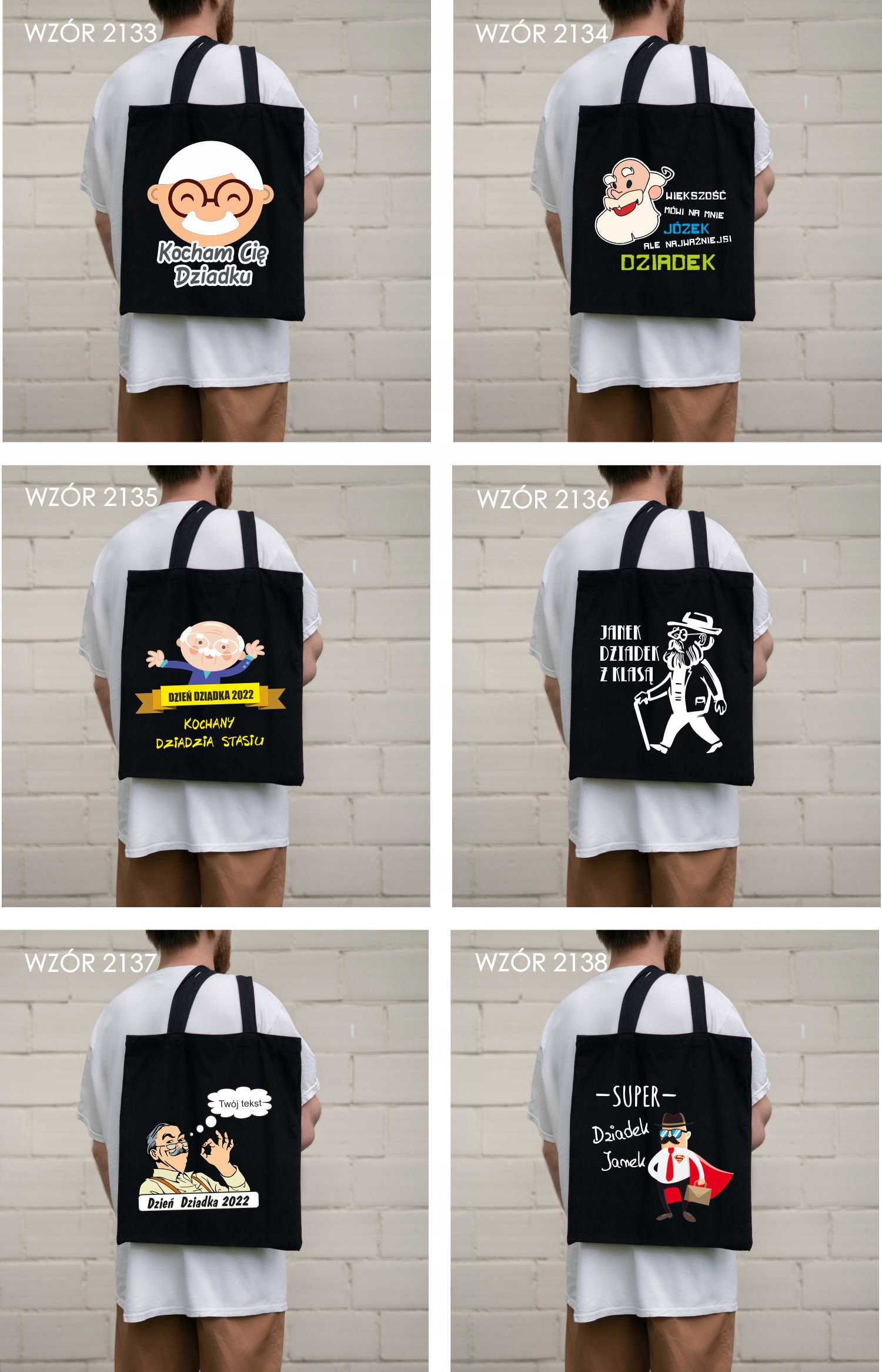 Eko Torba z nadrukiem PREZENT dla babci SUPER