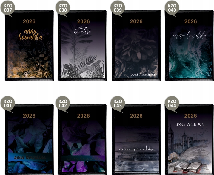 Tygodniowy KALENDARZ 2026 z TWOIM IMIENIEM A5 książkowy DOWOLNY NADRUK