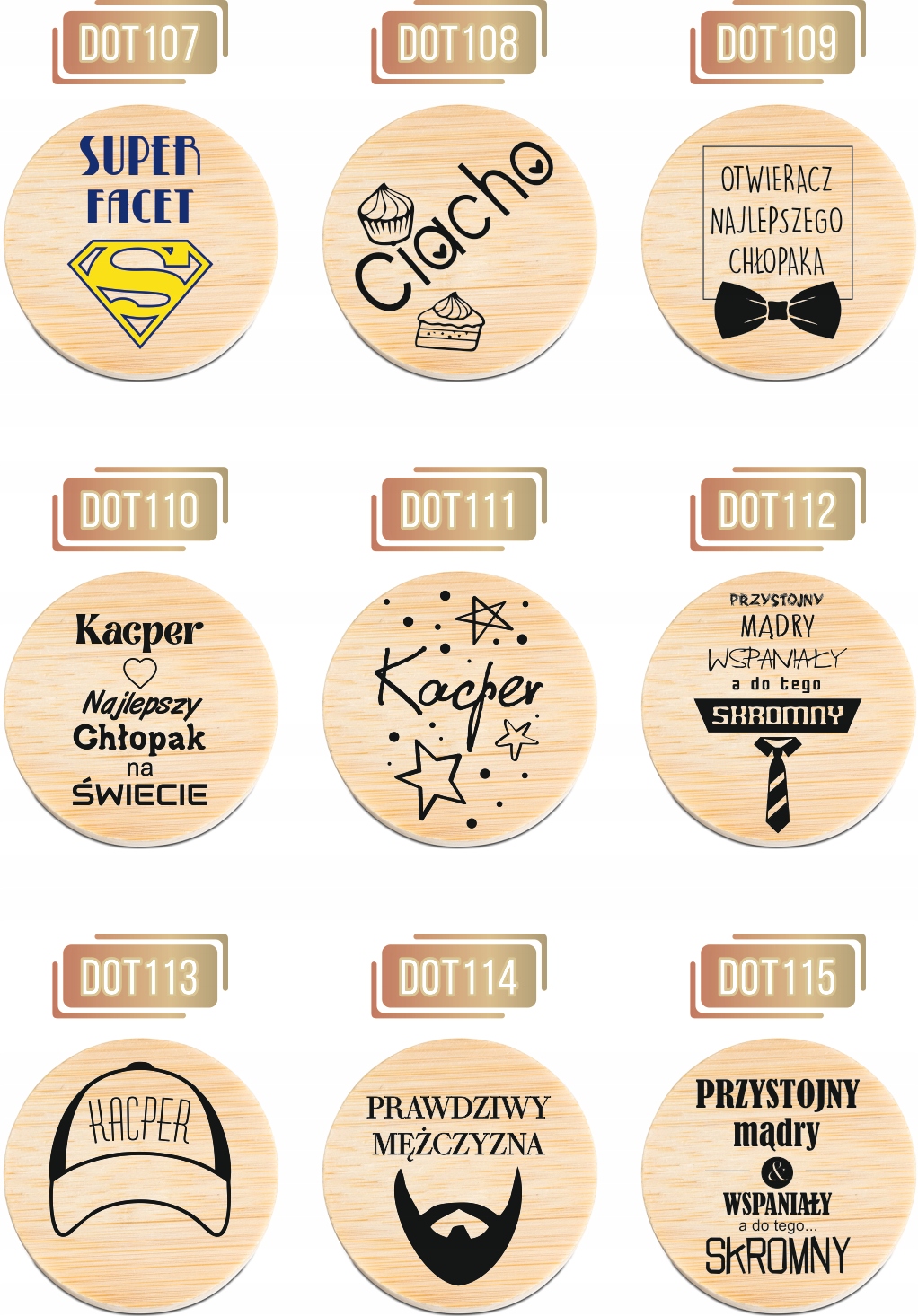 OTWIERACZ do piwa DREWNIANY personalizacja TWÓJ NAPIS WĘDKARZ Z KRWI I OŚCI