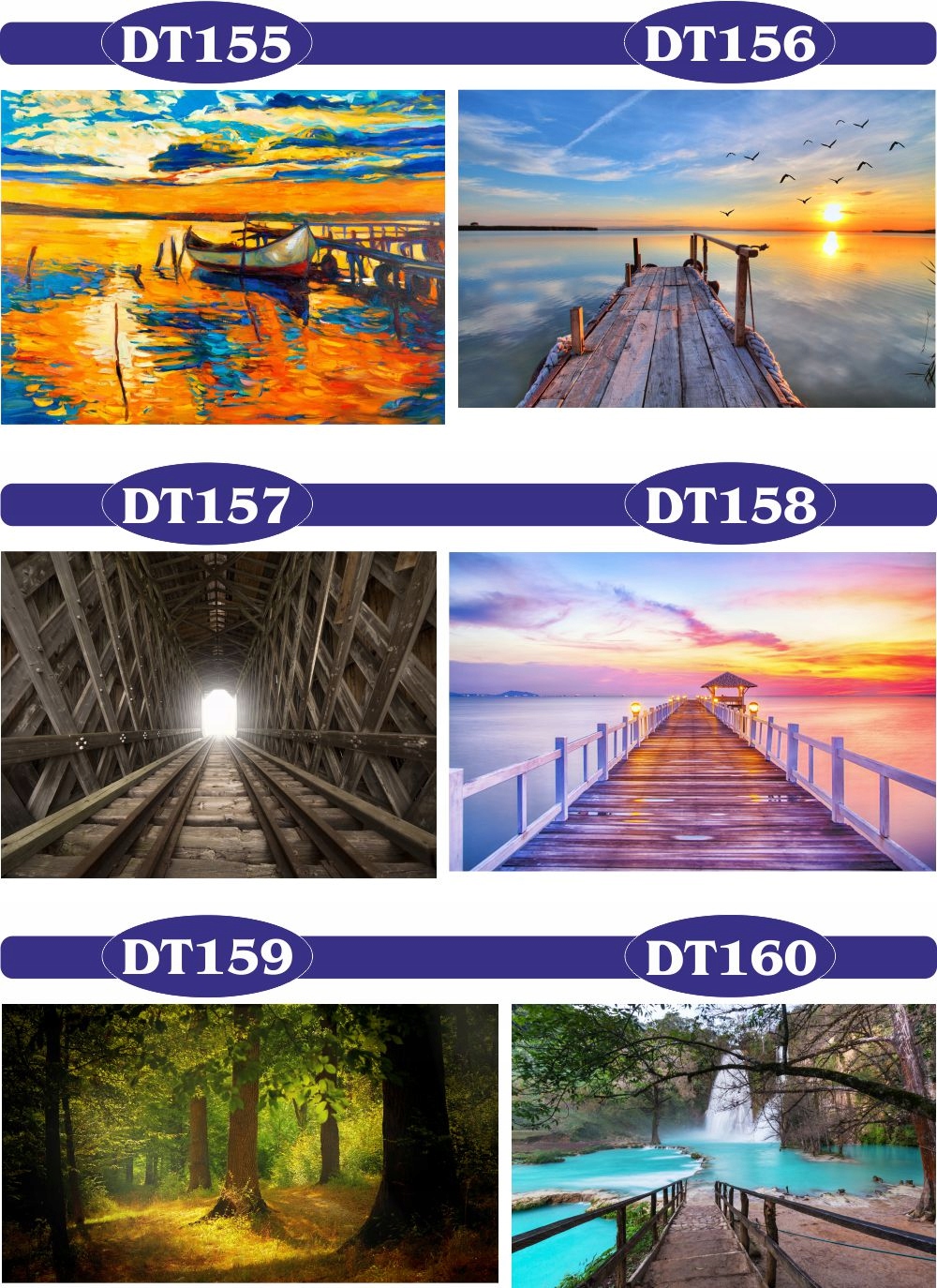 FOTOTAPETA 3d widoki zachód słońca most ocean woda