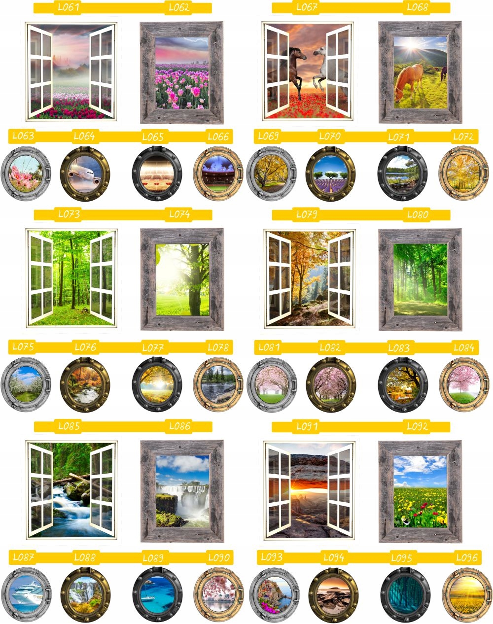 Naklejka samoprzylepna okno widoki TANIO!!! jakość