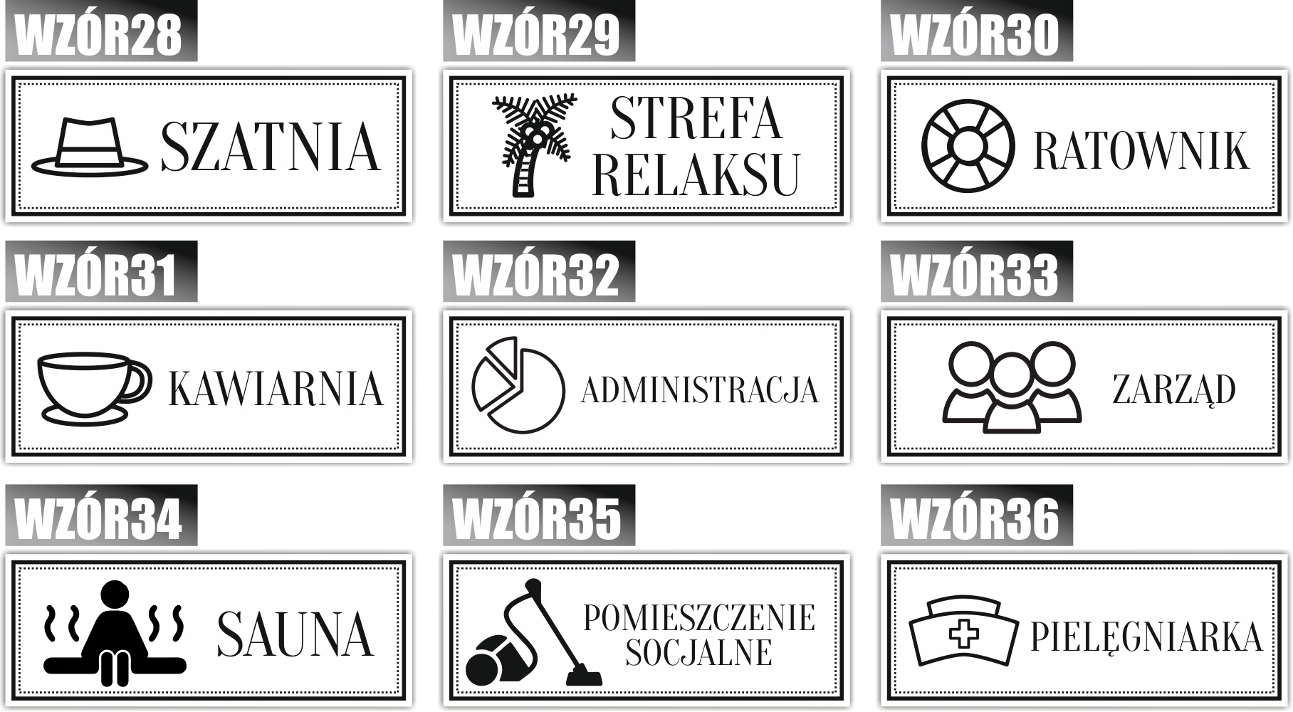 Tabliczka Grawer na Drzwi informacyjna WARSZTAT