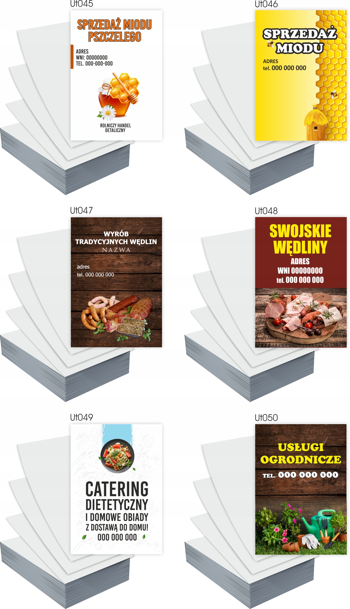 Ulotki A6 1000szt reklamowe STYLIZACJA BRWI LAMINACJA RZĘS + PROJEKT GRATIS