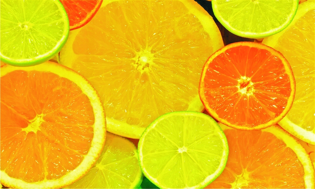 FOTOTAPETA CYTRUSY POMARAŃCZA CYTRYNA LIMONKA