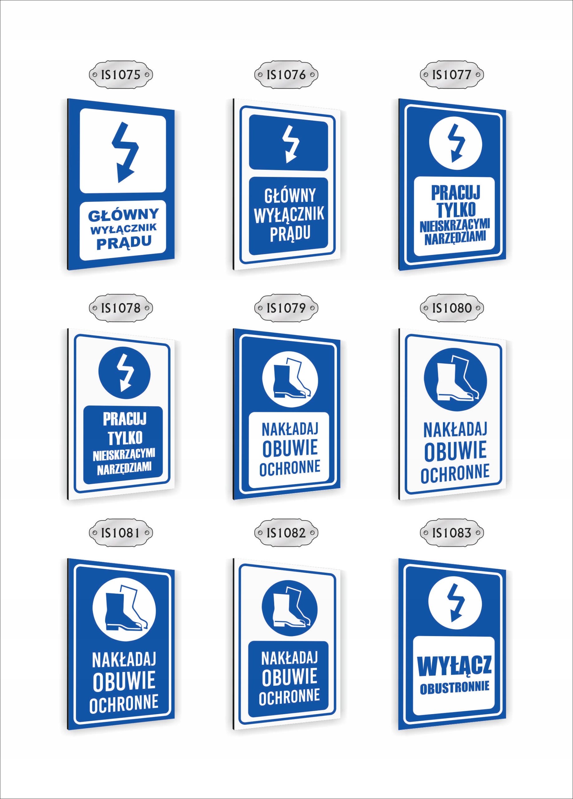 Tabliczka znak informacyjny nadruk uv dibond 40x30 STOSUJ OCHRONĘ OCZU