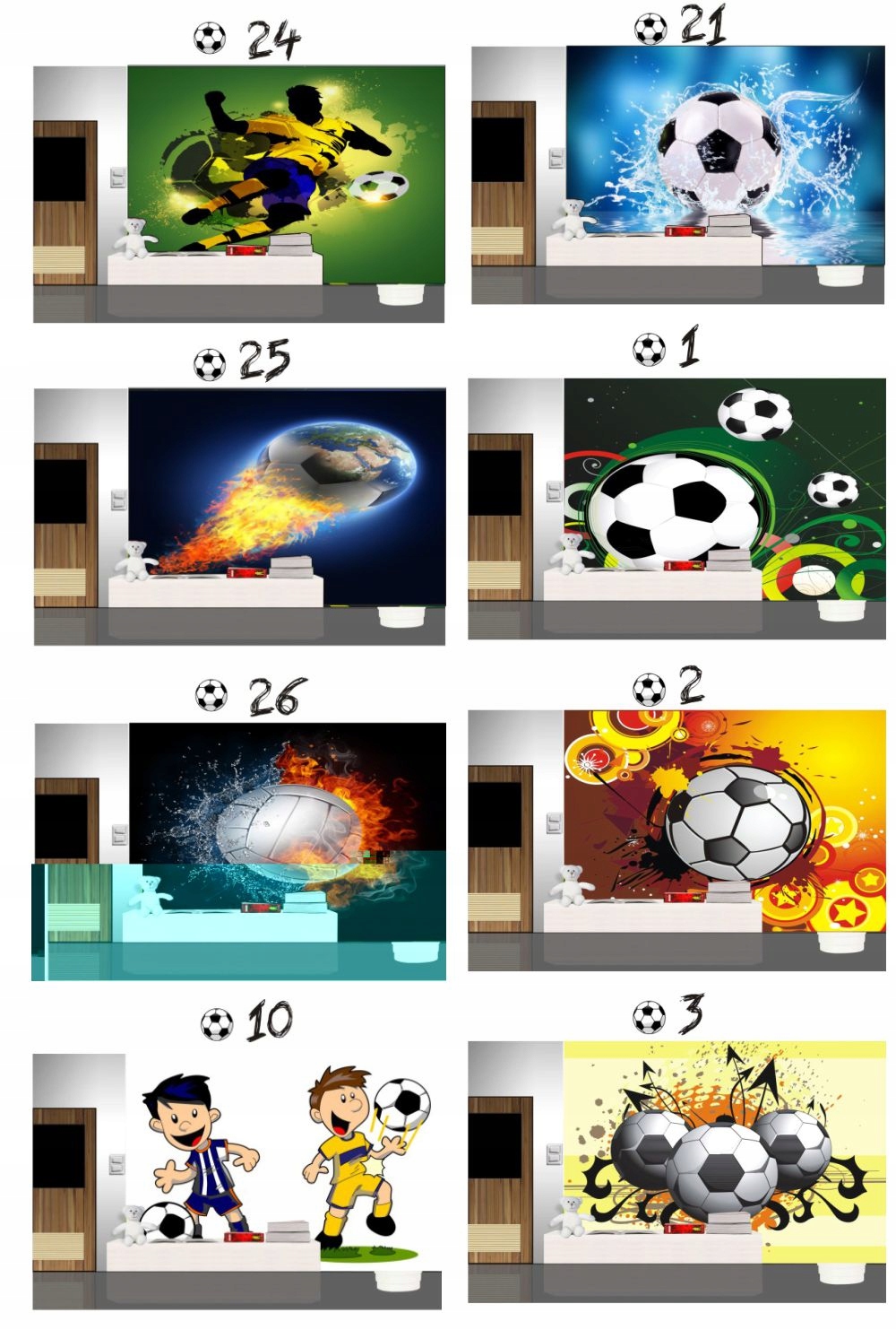 FOTOTAPETA piłka nożna piłkarze gol bramka tapeta