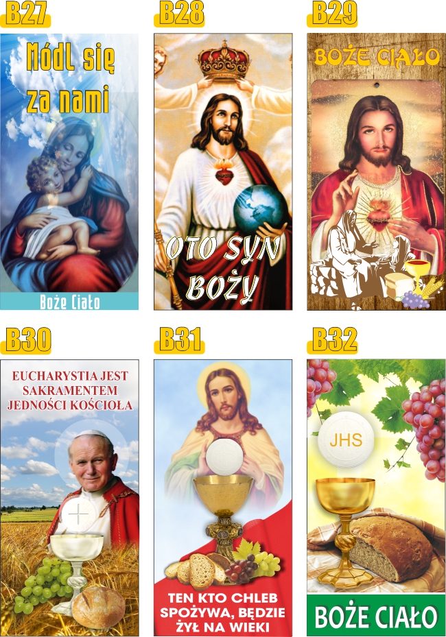 BOŻE CIAŁO Baner na ołtarz ołtarze dekoracja obraz