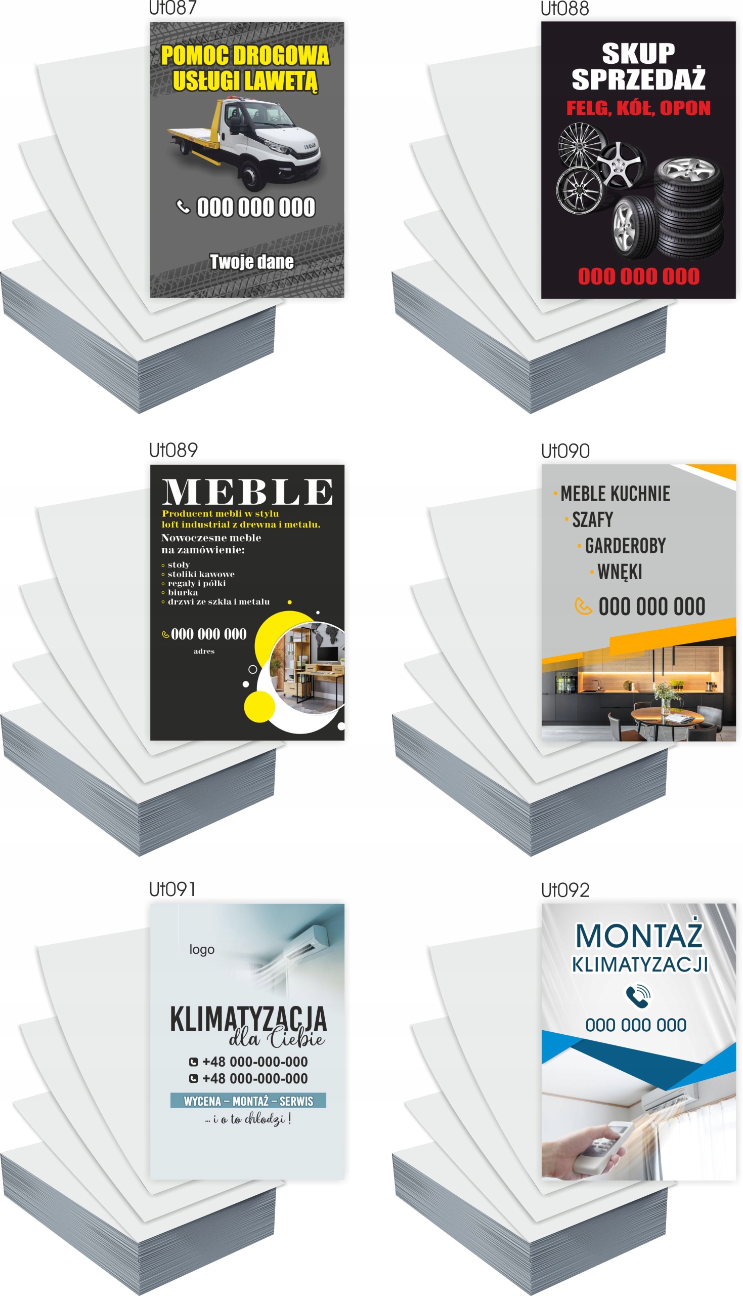 Ulotki A4 5000 szt firmowe reklamowe WYRÓB WĘDLIN + PROJEKT GRATIS