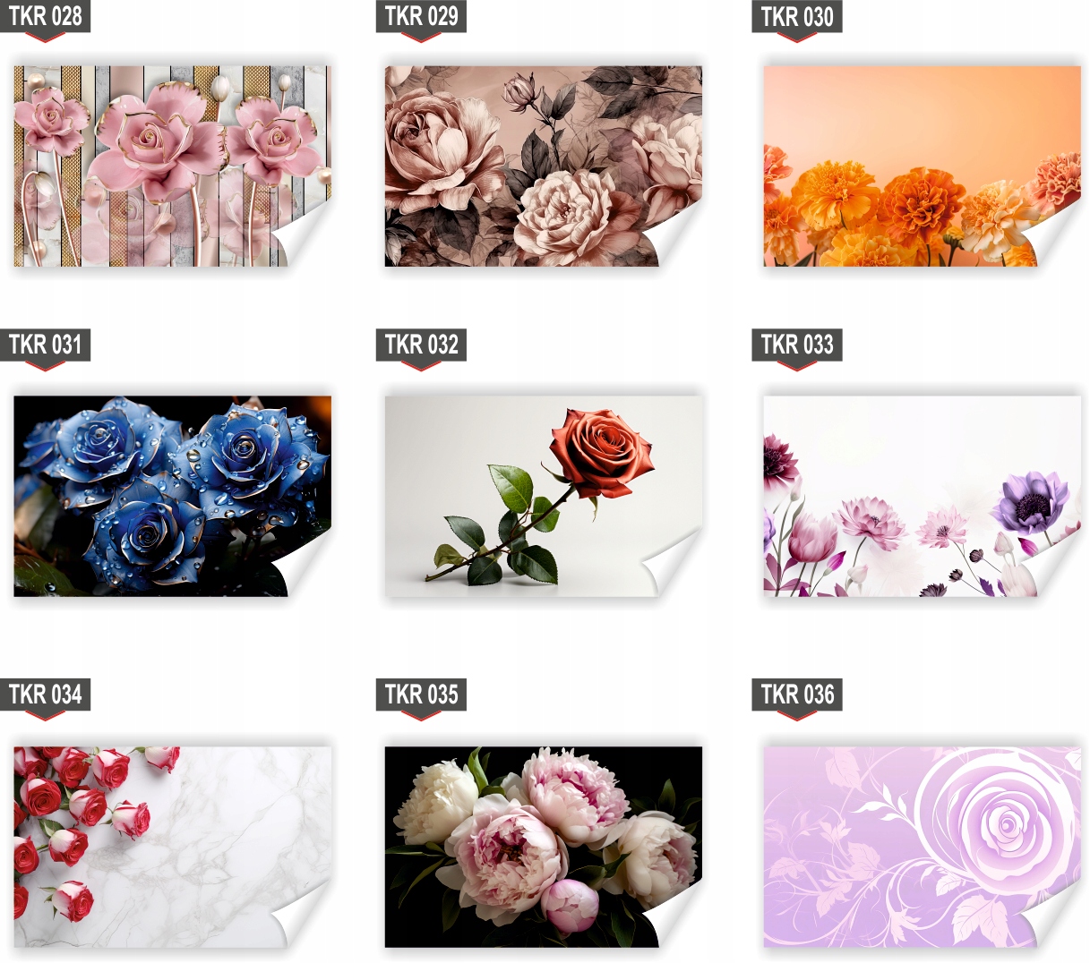 Fototapeta PREMIUM STRUKTURA ZMYWALANA NA WYMIAR piękne niebieskie róże