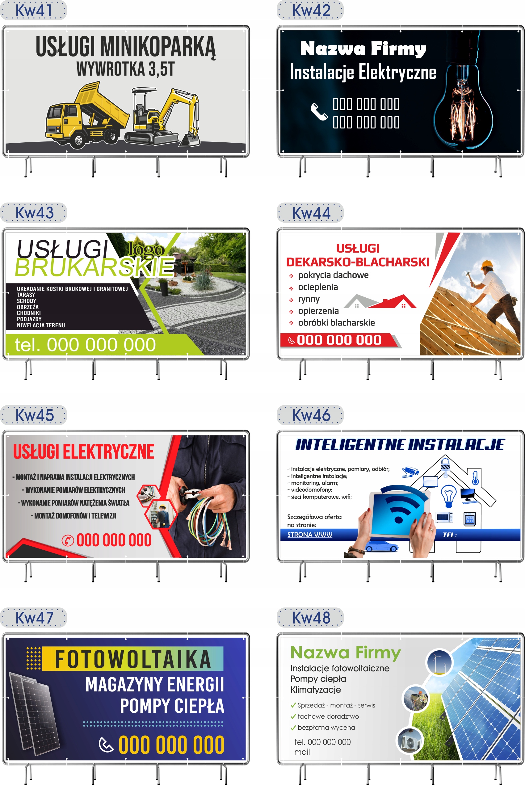 BANER informacyjny MIEJSCE NA TWOJĄ REKLAMĘ 130x80cm z gotowego projekt