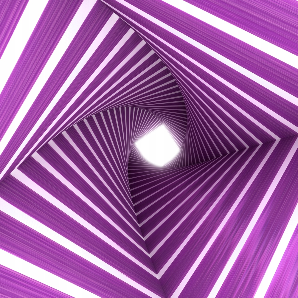 FOTOTAPETA ABSTRAKCJA FIOLET BIEL TUNEL 260x180