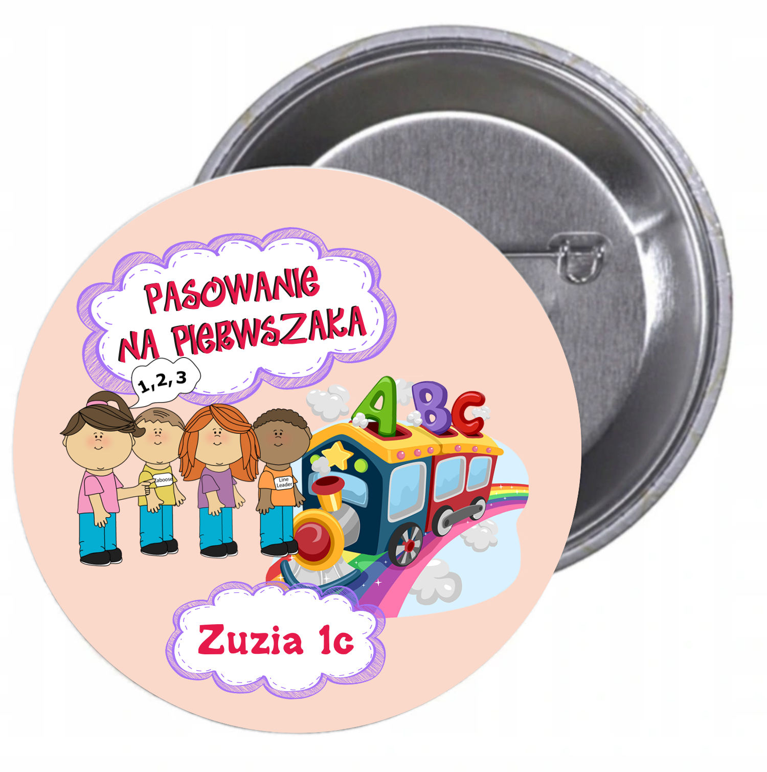 Przypinki buttony pasowanie na pierwszaka