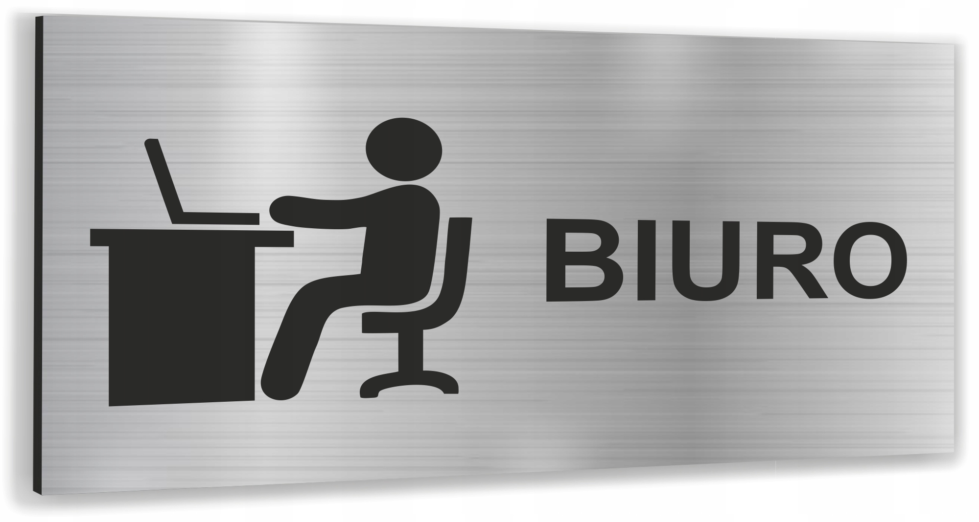 Tabliczka DOWOLNY TEKST NAPIS Tablica nierdzewna informacyjna Druk UV