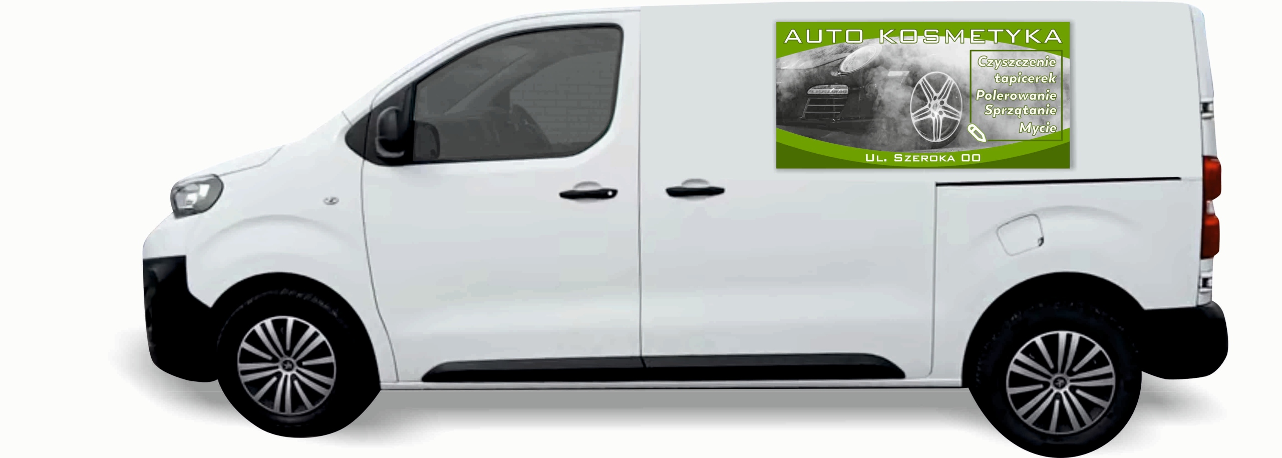 Reklama Naklejka na samochód różne wzory do wyboru AUTO KOSMETYKA