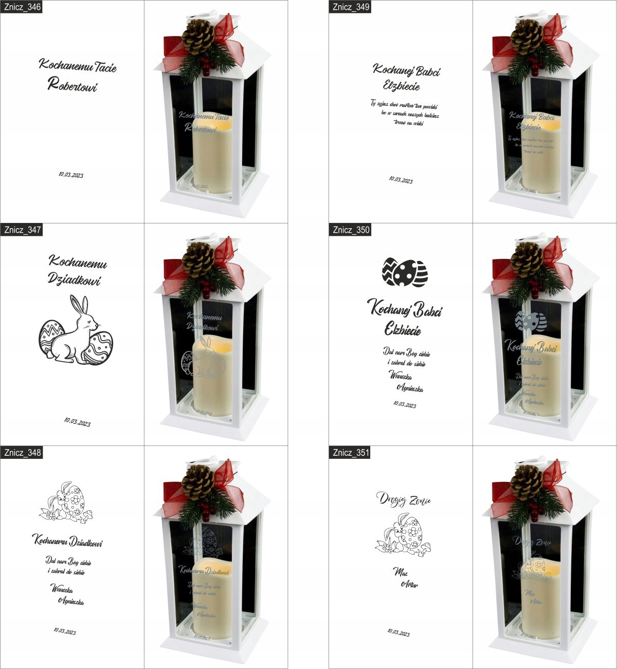 ZNICZ z grawerem dla PRADZIADKA własna dedykacja