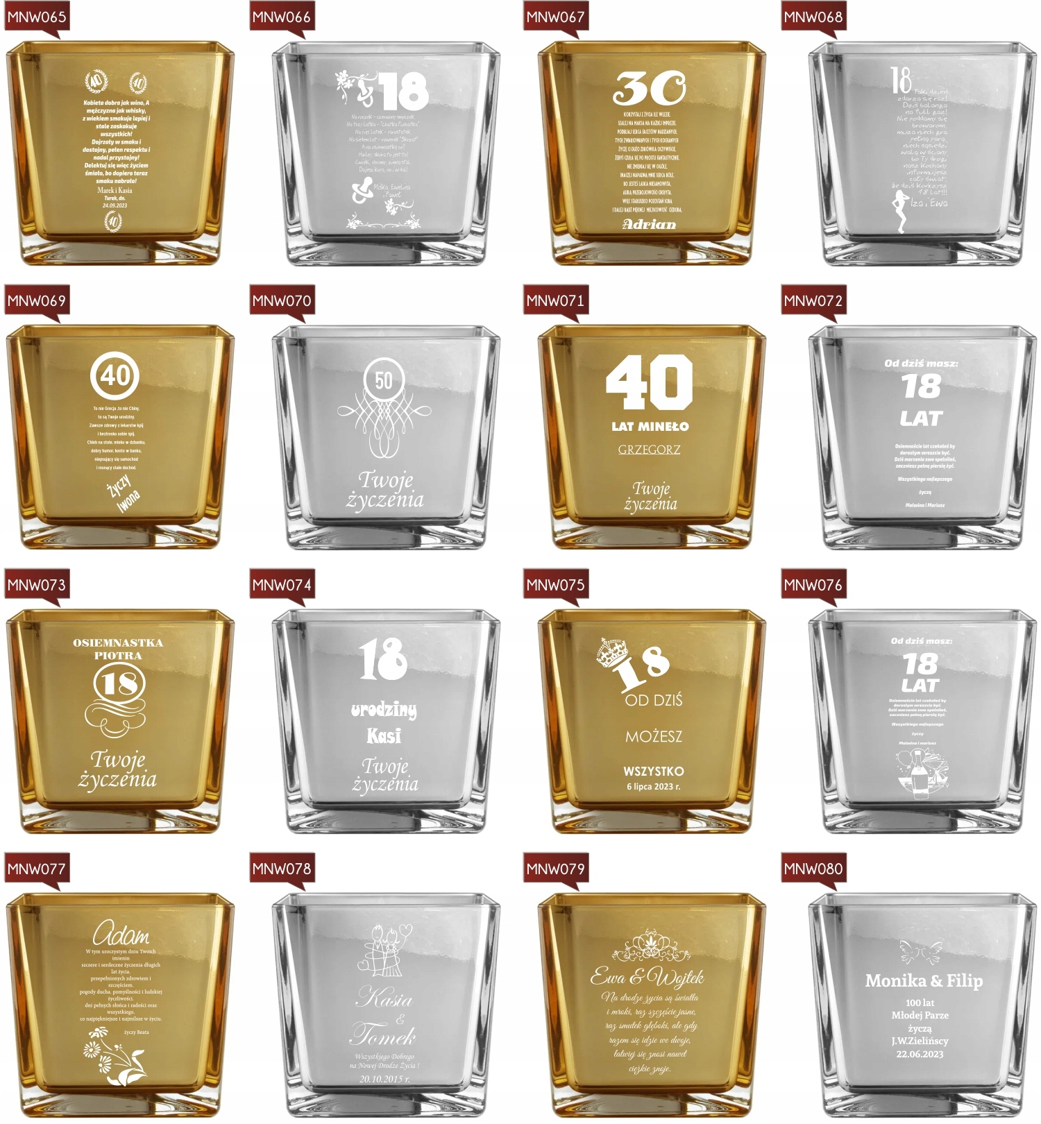 Wazon grawer DLA DZIADKÓW prezent PERSONALIZACJA