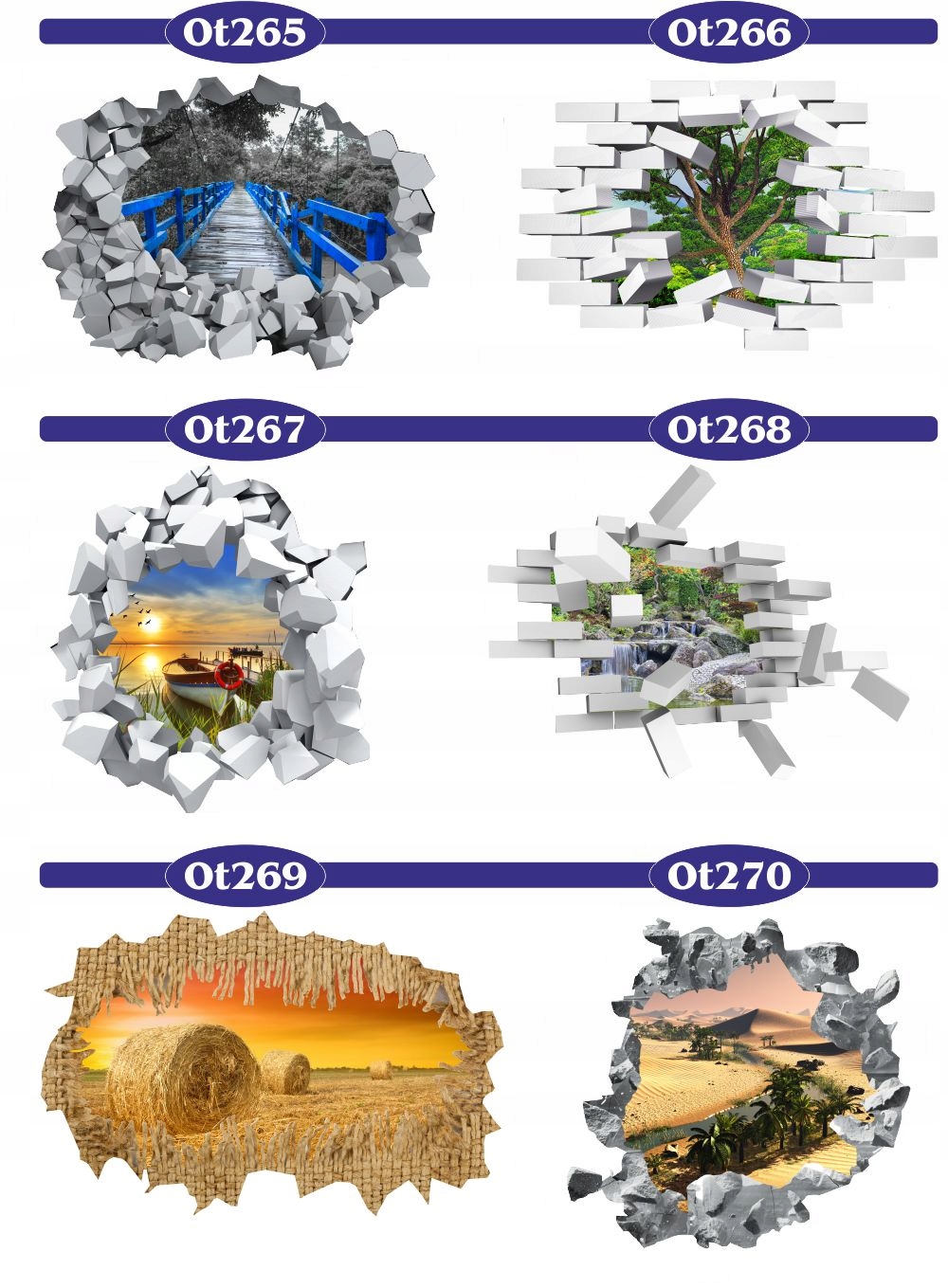 Naklejka samoprzylepna 3D drzewa tunel przyroda