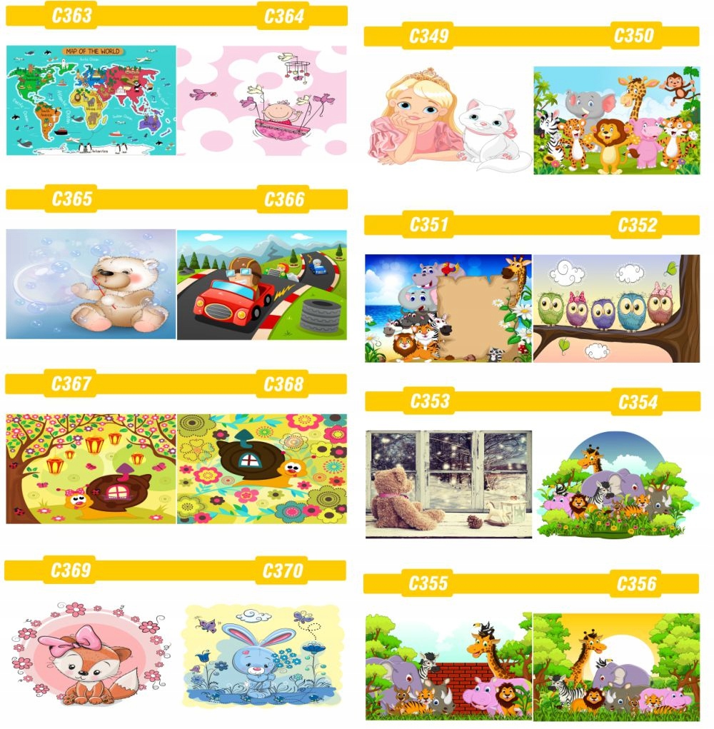 FOTOTAPETA dekoracyjna DRUK tapet dziecięce wzory