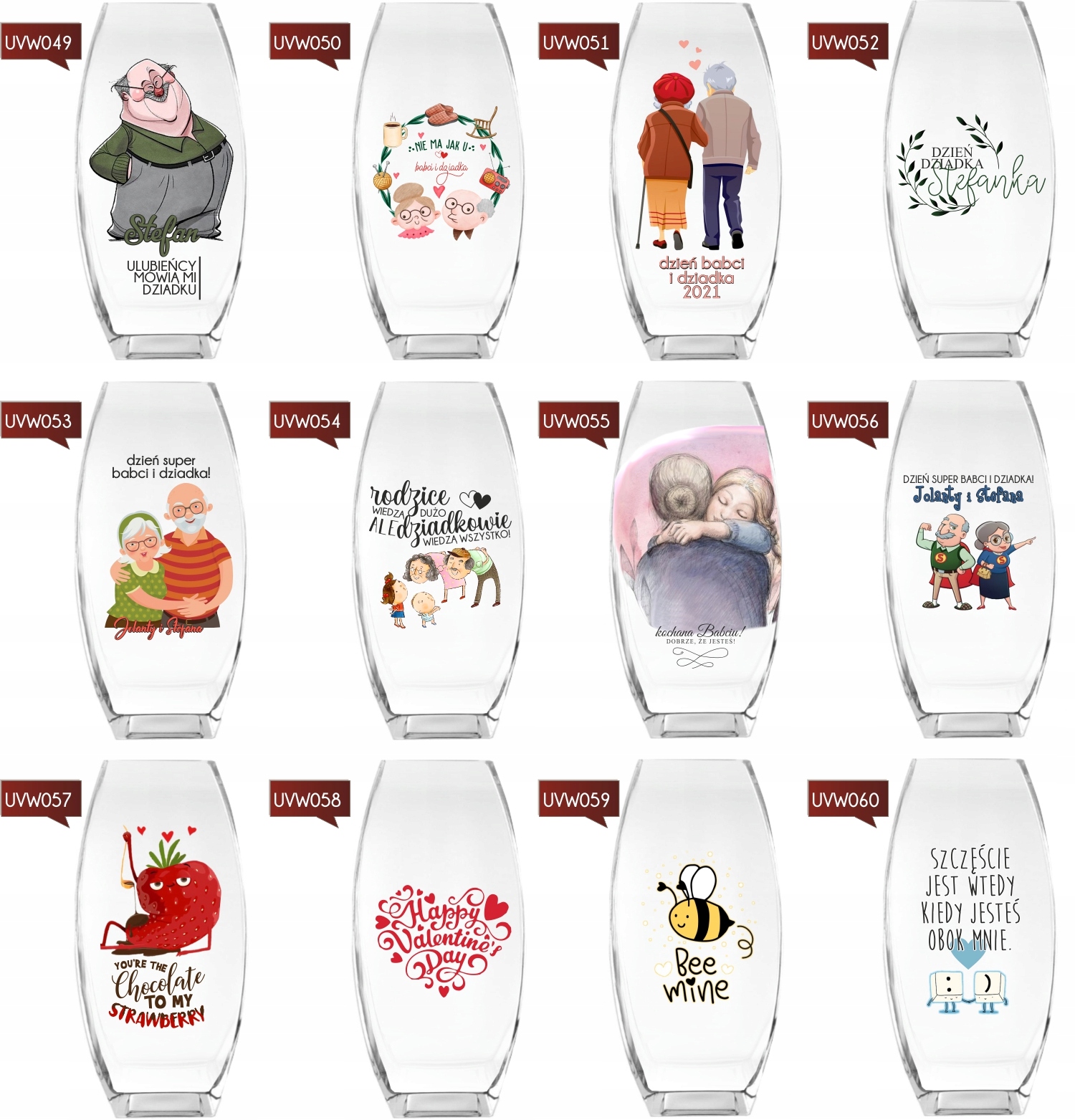 Wazon z grawerem PREZENT na ślub wesele rocznicę