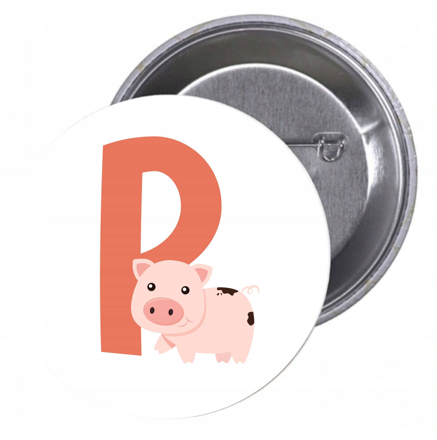 Przypinki buttony LITERKI DLA DZIECI - P
