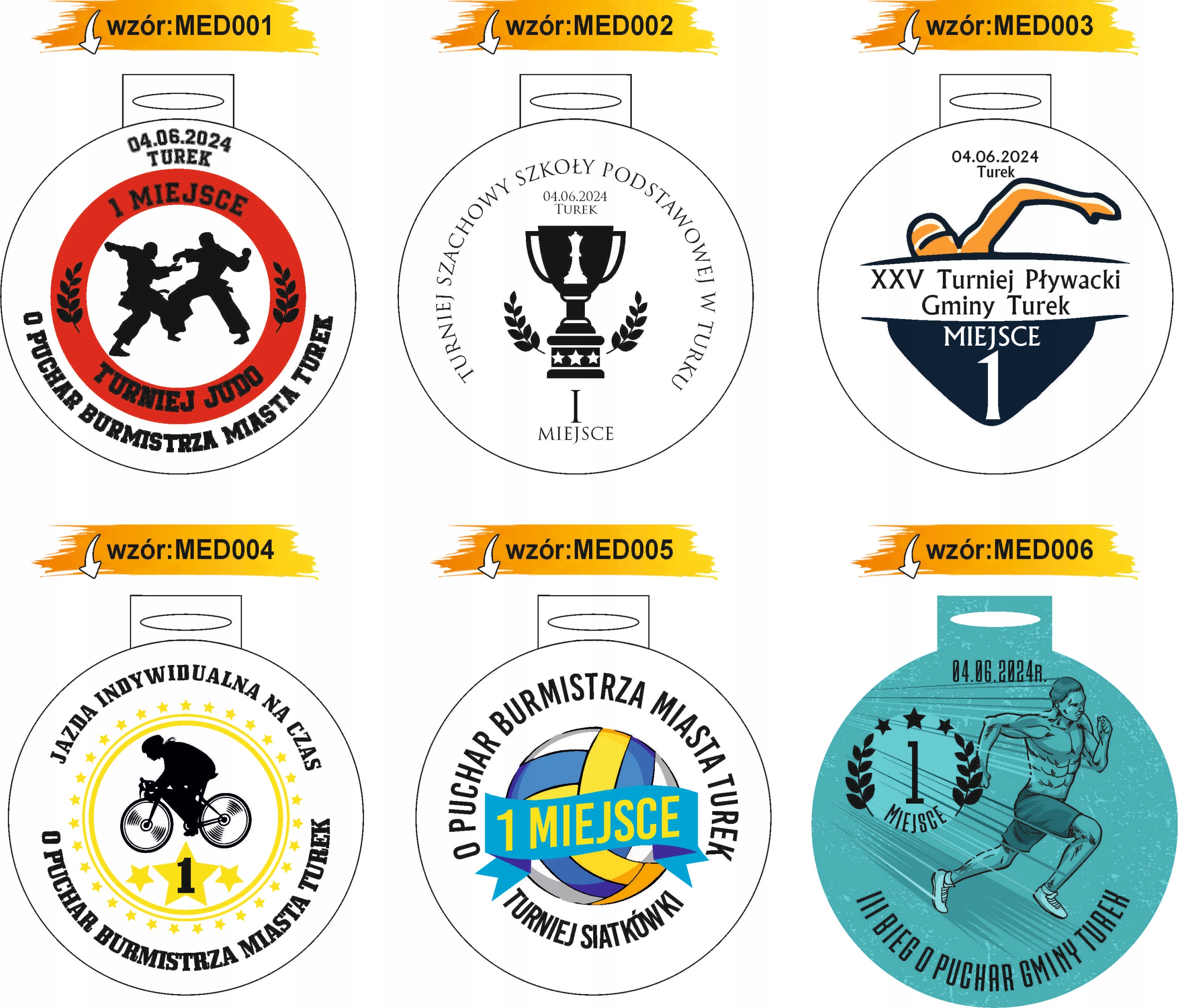 MEDAL drewniany 8 cm z twoim napisem nadrukiem UV personalizowany