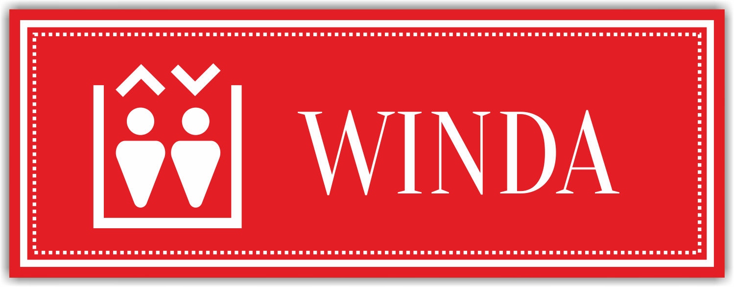 Tabliczka Grawerowana na drzwi WINDA