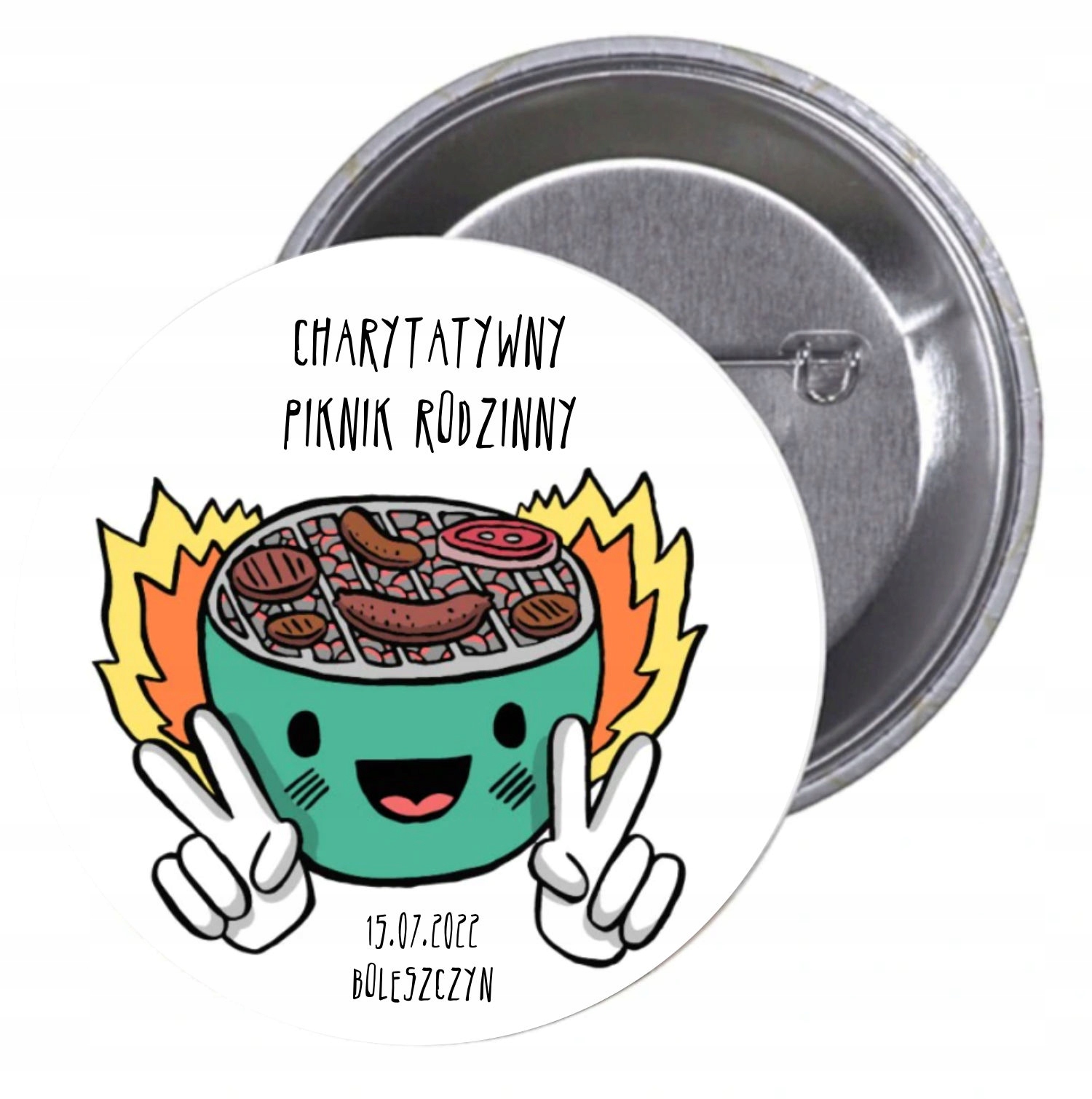 Przypinki buttony CHARYTATYWNY PIKNIK