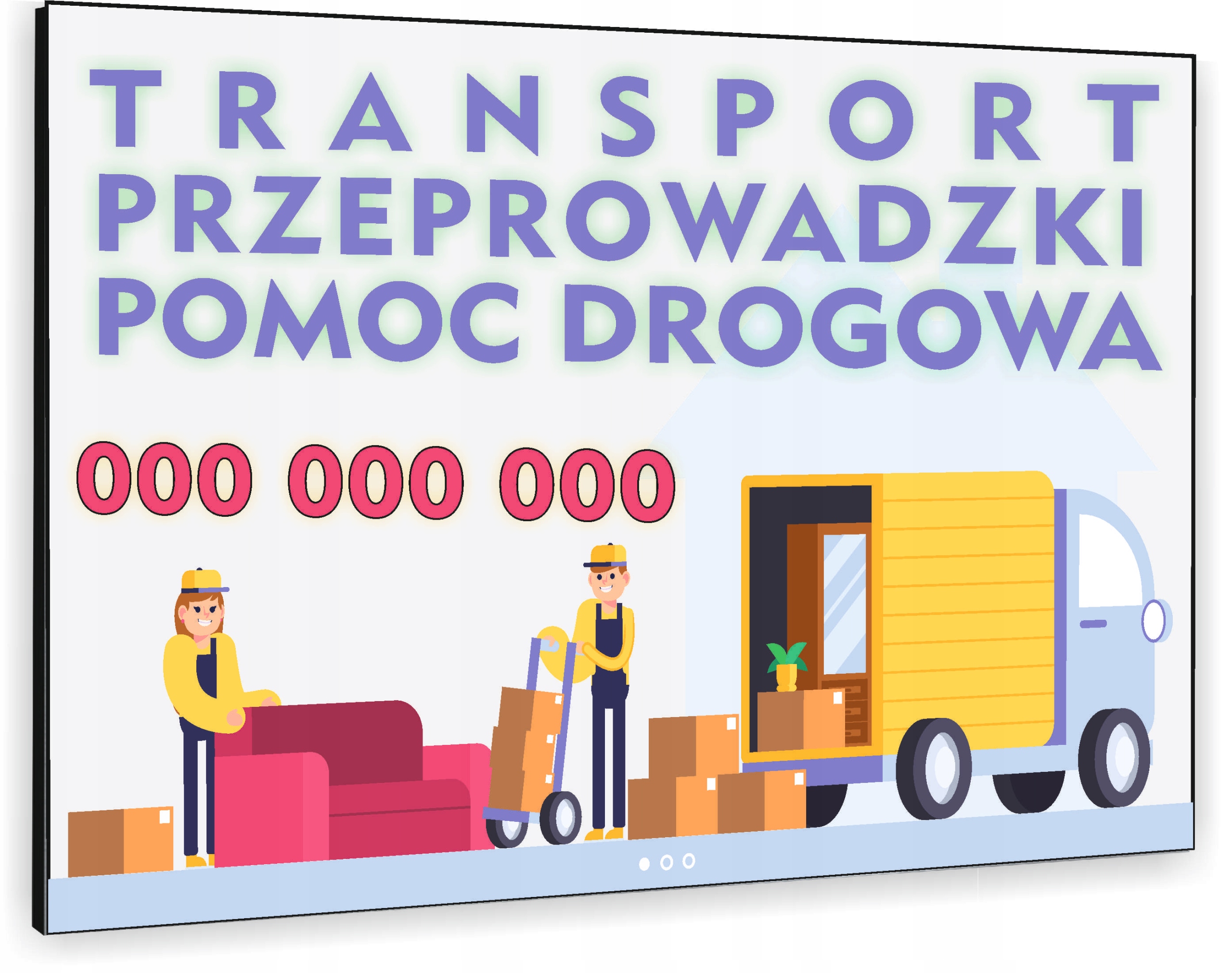 TABLICZKA REKLAMOWA szyld z dibondu nadruk uv 40x30 cm POMOC DROGOWA