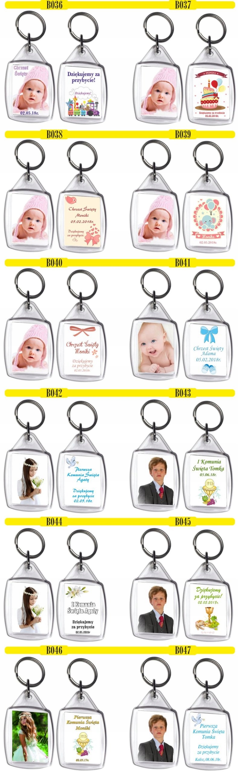 BRELOCZEK brelok z zdjęciem modlitwa św.Krzysztofa