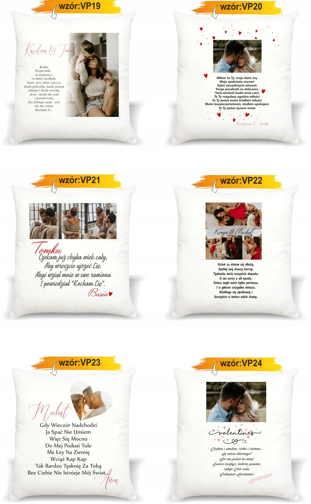 foto PODUSZKA PREZENT na Walentynki dla męża żony