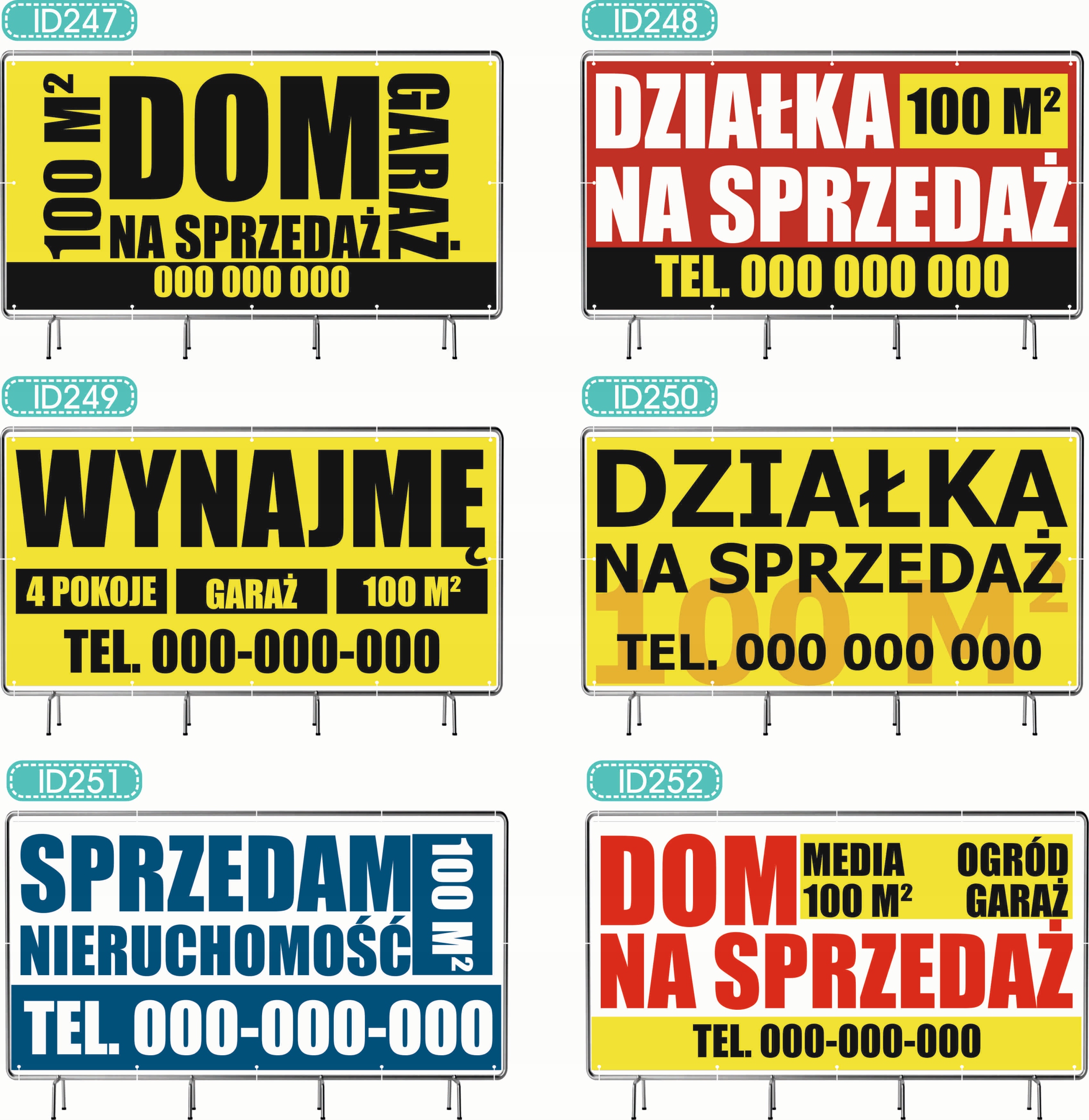 BANER REKLAMOWY 300x150 cm różne wzory projekt w cenie SPRZEDAŻ ZIEMNIAKI