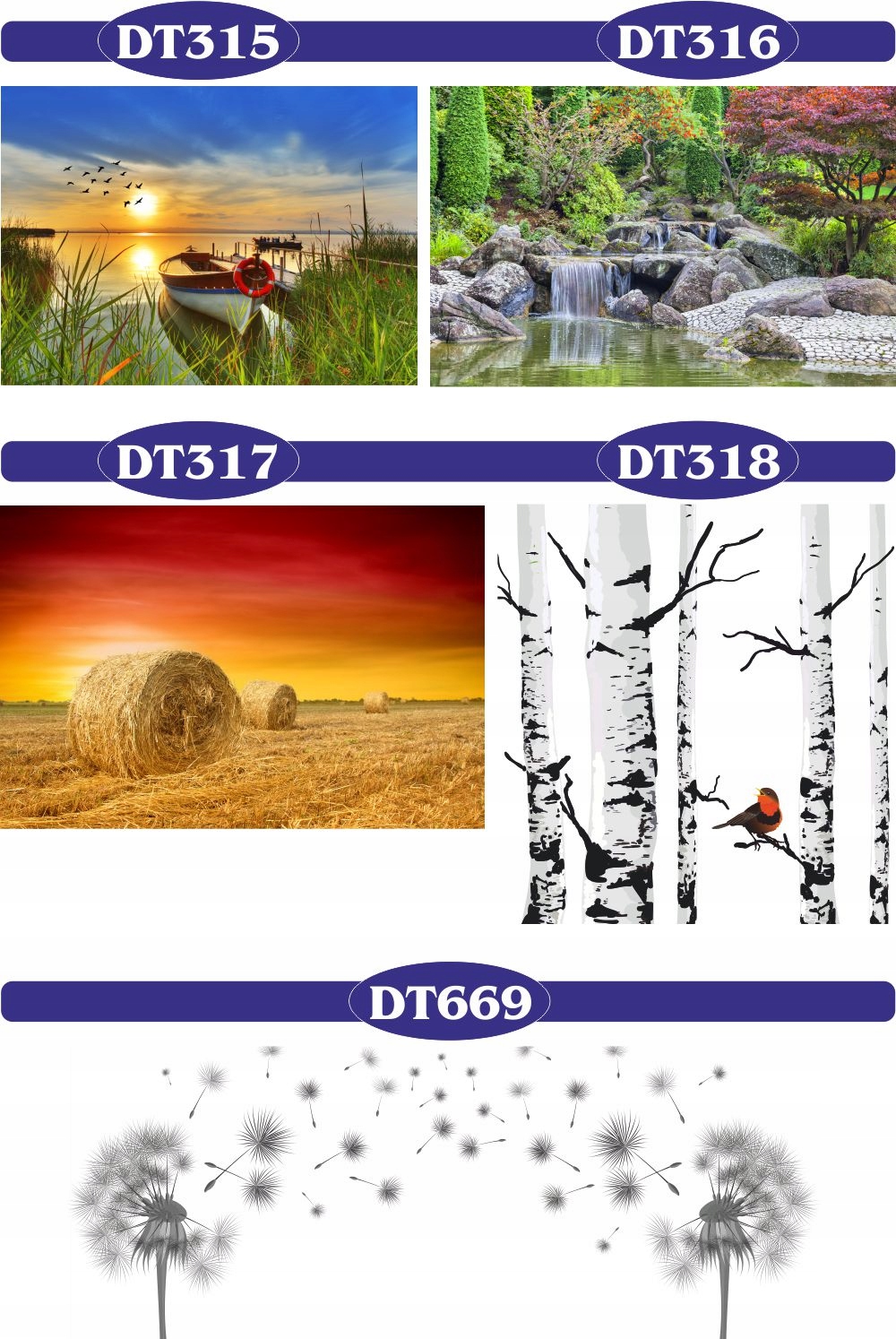 FOTOTAPETY 3d widoki wodospad most las drzewa