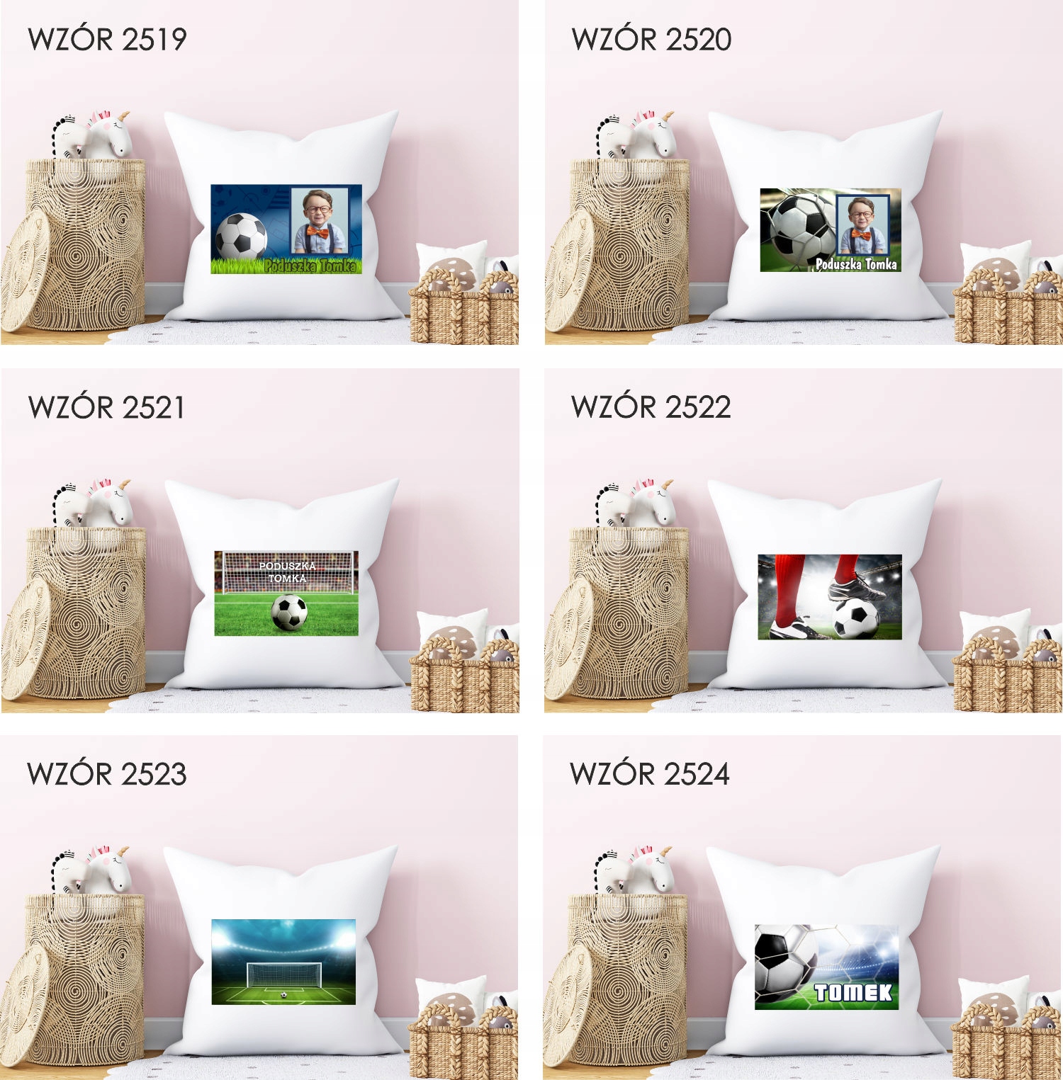 Poduszka z nadrukiem PREZENT PIŁKARZ BOISKO
