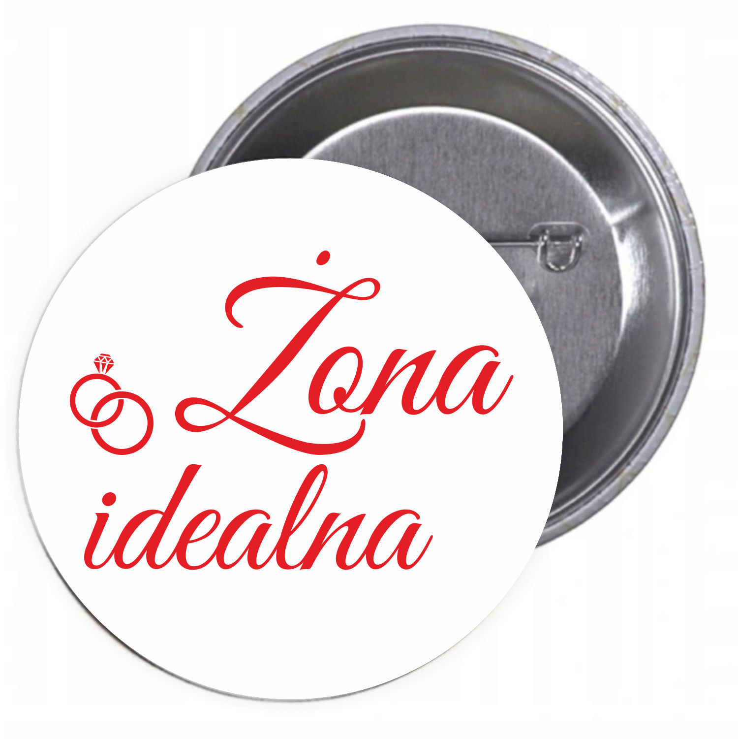 Przypinki buttony DZIEŃ KOBIET ŻONA IDEALNA TANIO