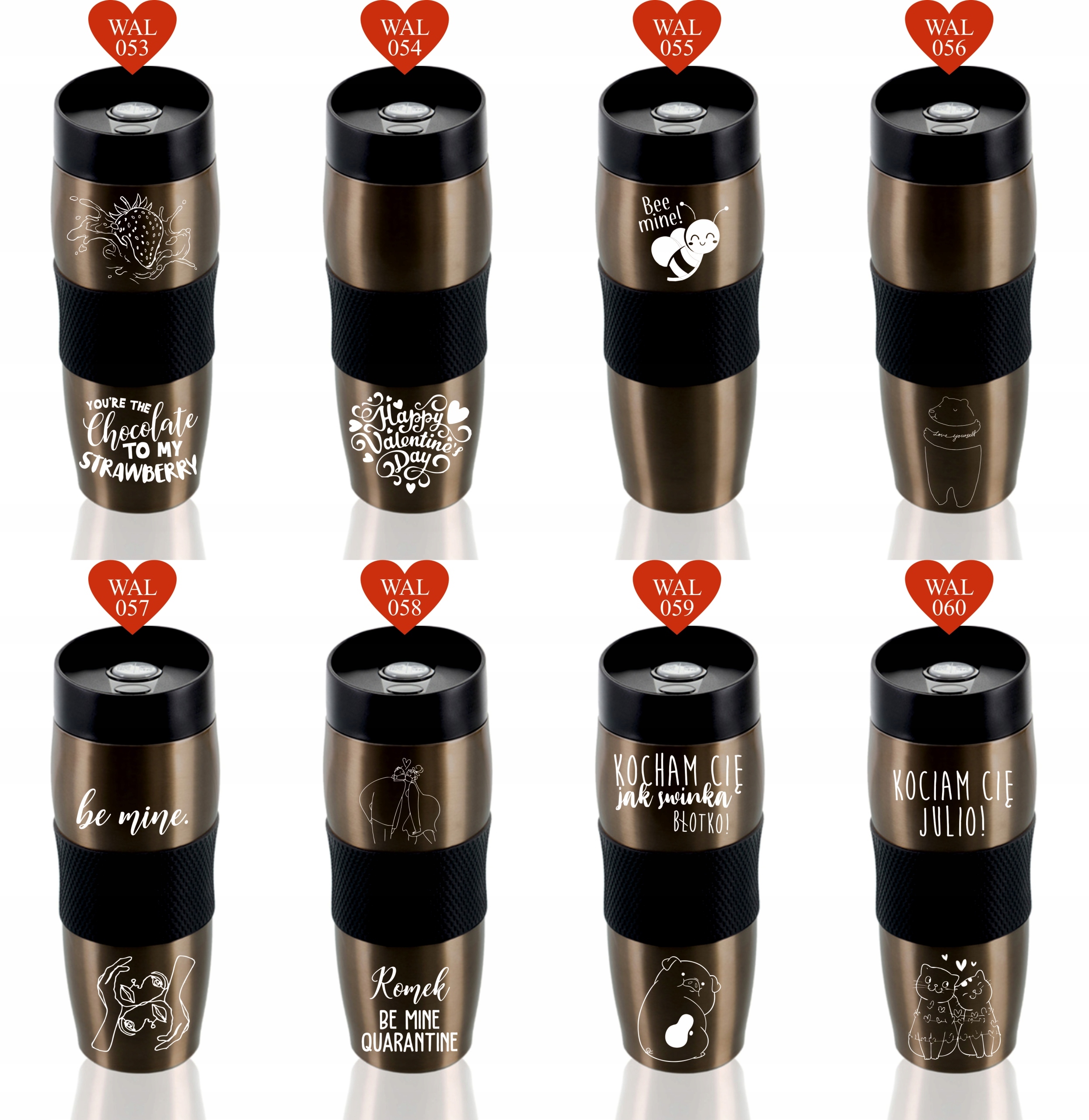 Kubek termiczny SUPER prezent na WALENTYNKI hit