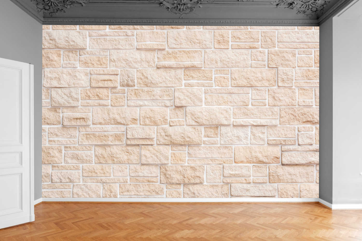 Fototapeta CEGALNY MUR IMITACJA PIASKOWCA 390x280