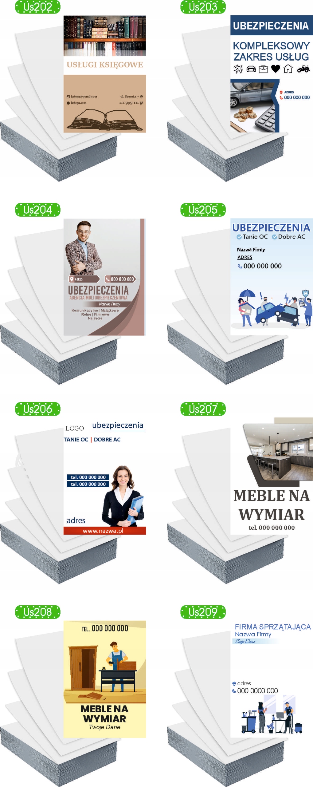 Ulotki A5 5000szt reklamowe firmowe różne wzory KOMPOZYCJE NAGROBNE