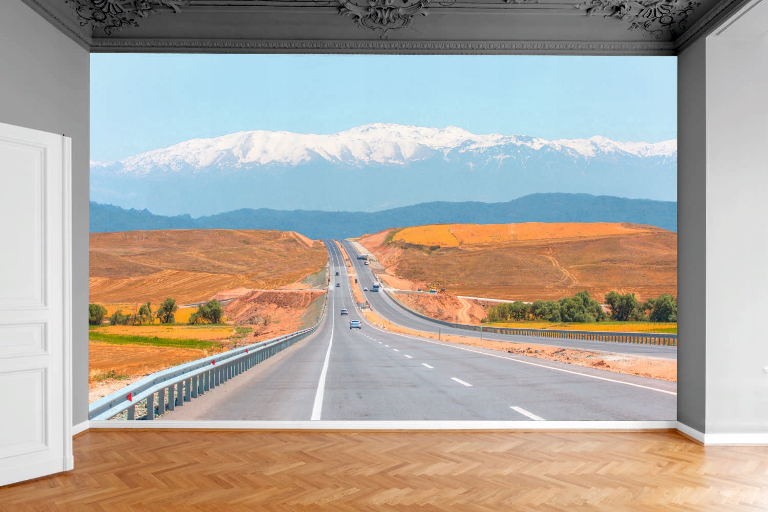 Fototapeta DROGA AUTOSTRADA WIDOK GÓRSKI 390x280