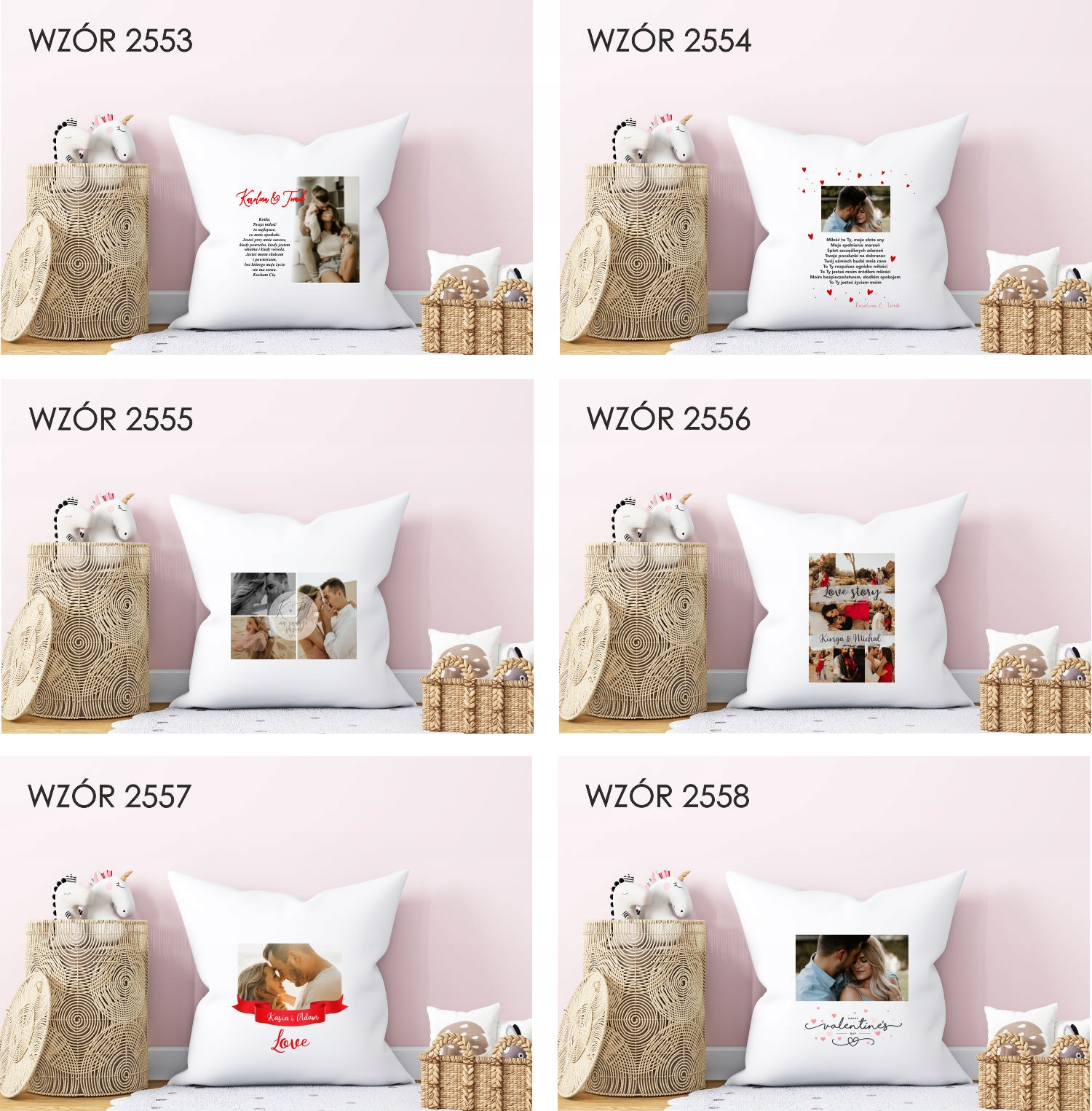 Poduszka z nadrukiem PREZENT dla MAMY WALENTYNKI