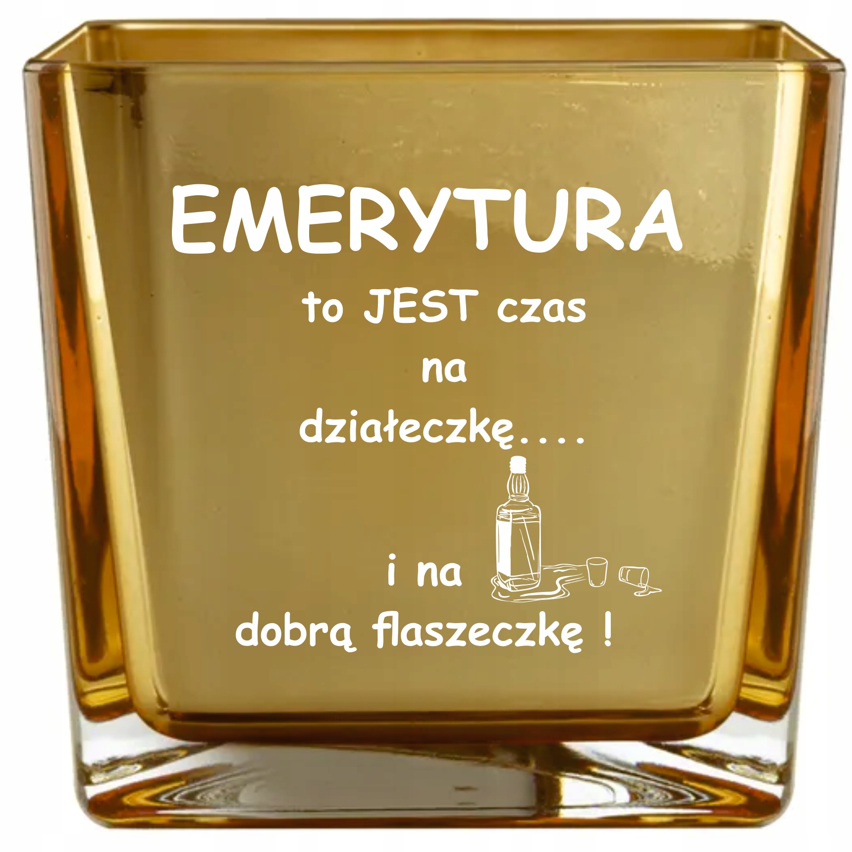 WAZON EMERYTURA śmieszny prezent grawer TWÓJ NAPIS